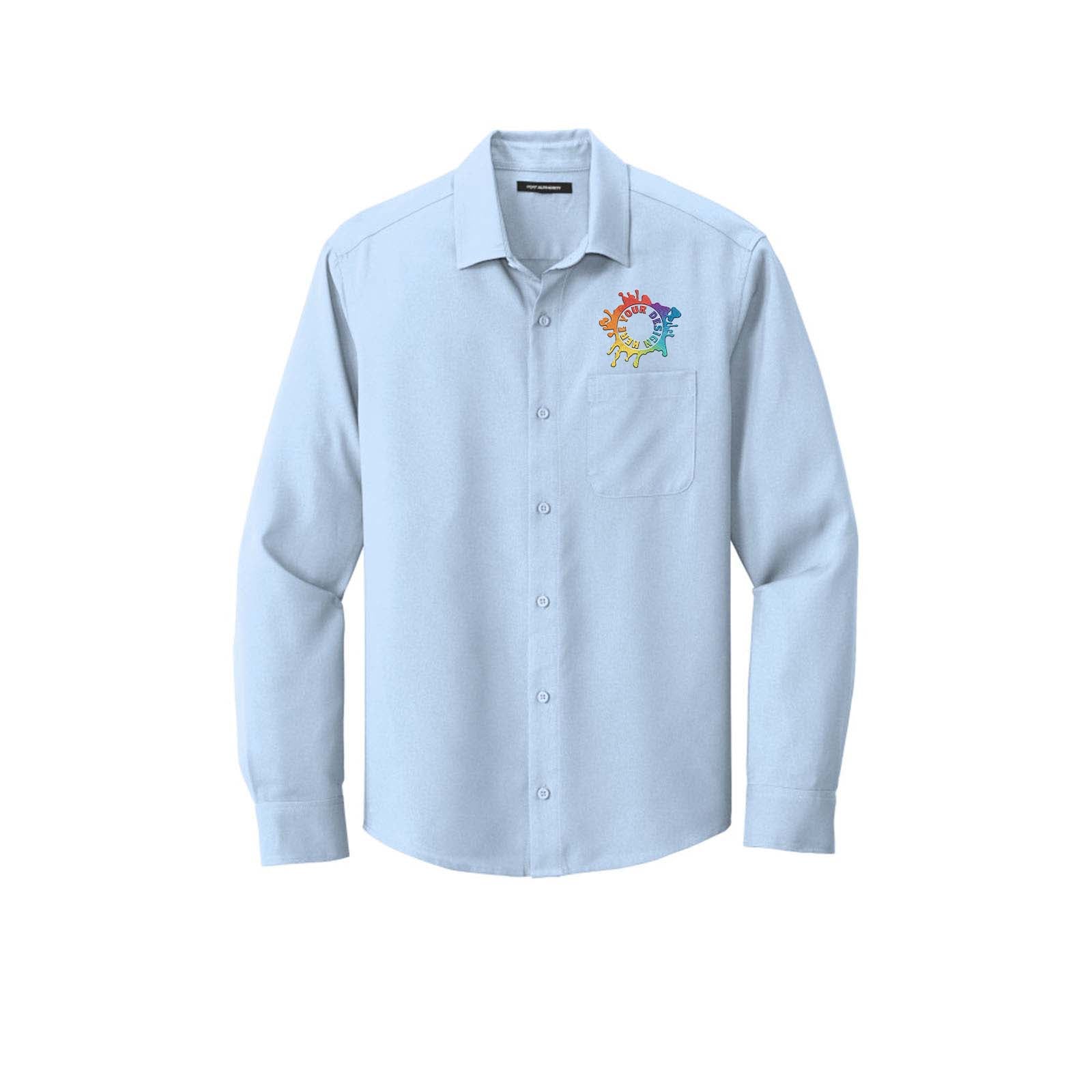 Port Authority ® Long Sleeve Performance Staff Shirt Embroidery - Mato & Hash