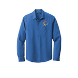 Port Authority ® Long Sleeve Performance Staff Shirt Embroidery - Mato & Hash