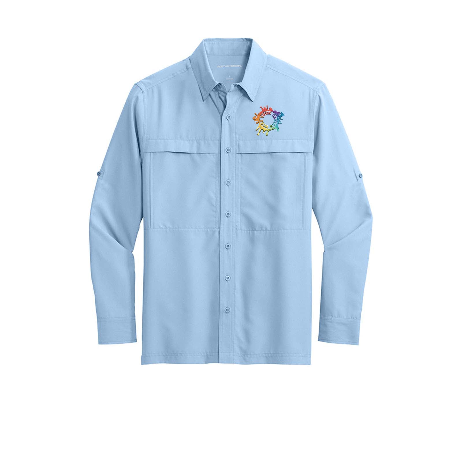 Port Authority® Long Sleeve UV Daybreak Shirt Embroidery - Mato & Hash