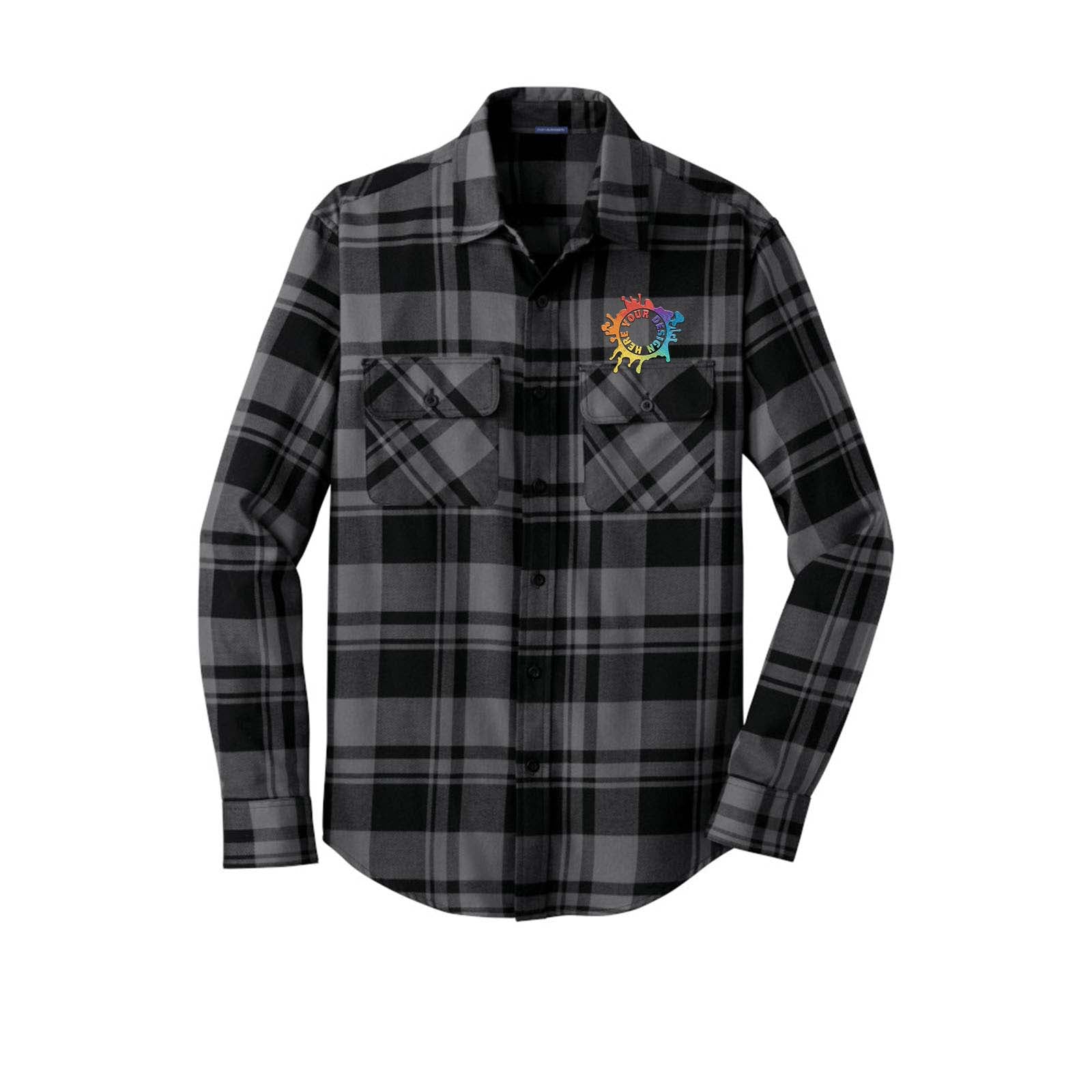 Port Authority® Plaid Flannel Shirt Embroidery - Mato & Hash