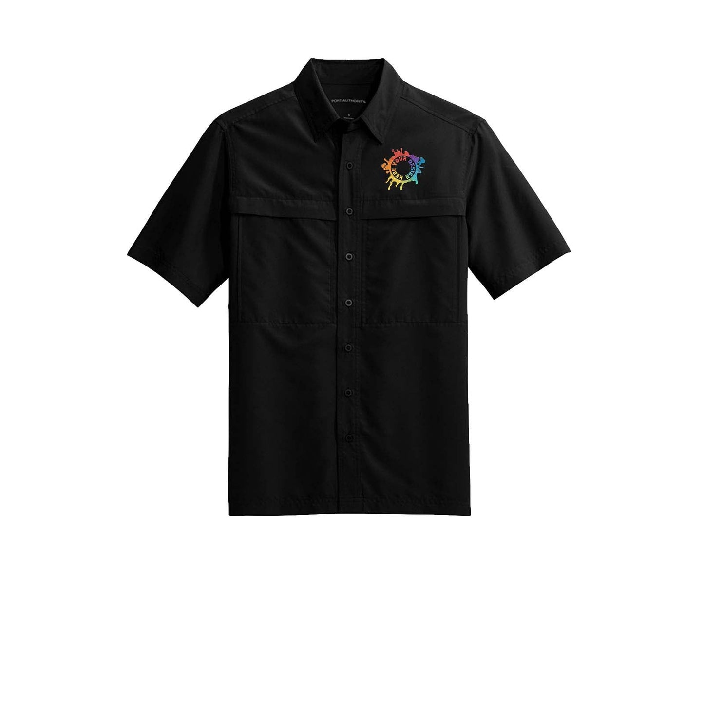 Port Authority® Short Sleeve UV Daybreak Shirt Embroidery - Mato & Hash