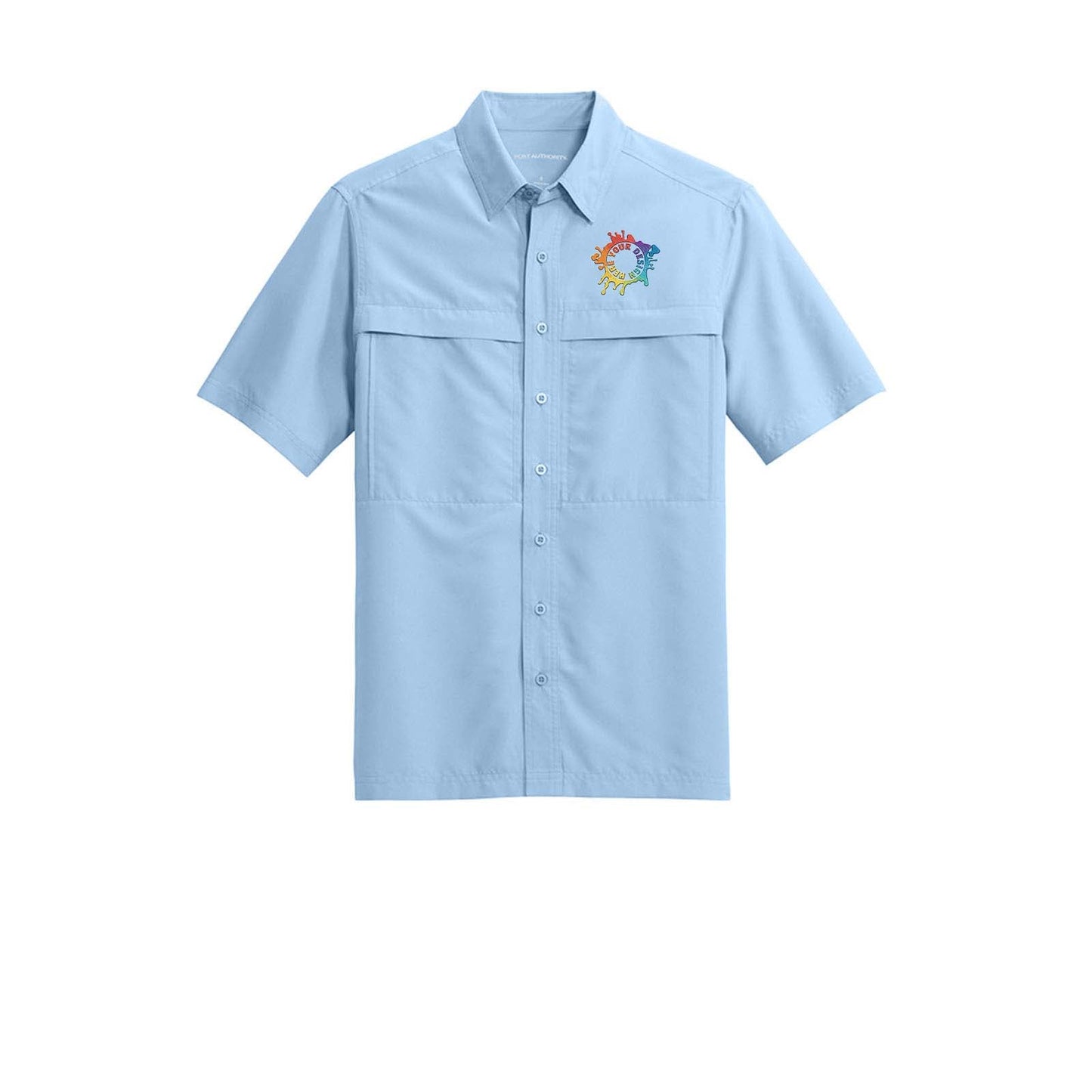Port Authority® Short Sleeve UV Daybreak Shirt Embroidery - Mato & Hash