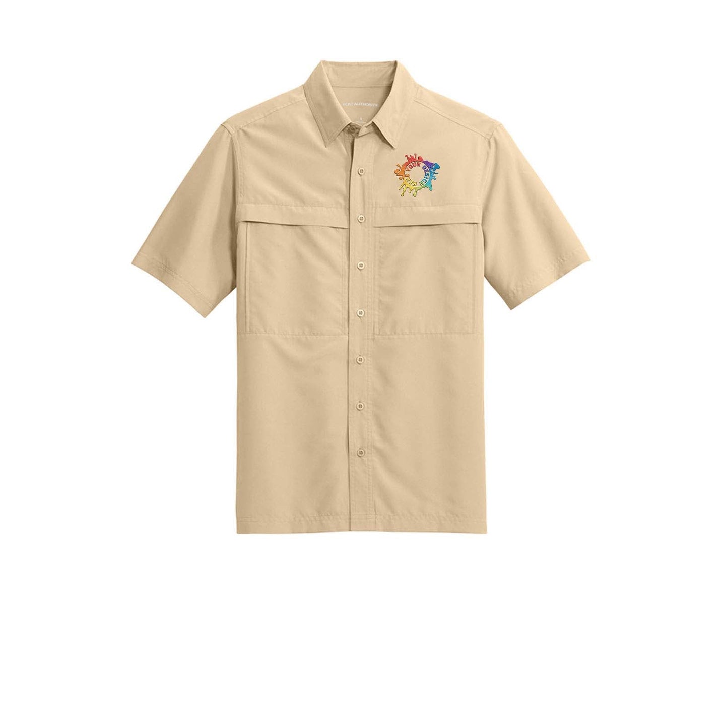 Port Authority® Short Sleeve UV Daybreak Shirt Embroidery - Mato & Hash
