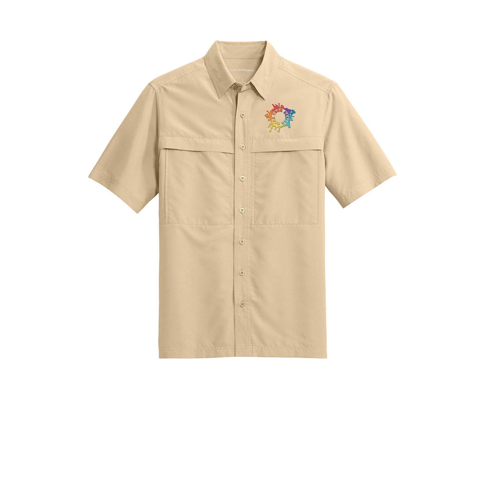Port Authority® Short Sleeve UV Daybreak Shirt Embroidery - Mato & Hash