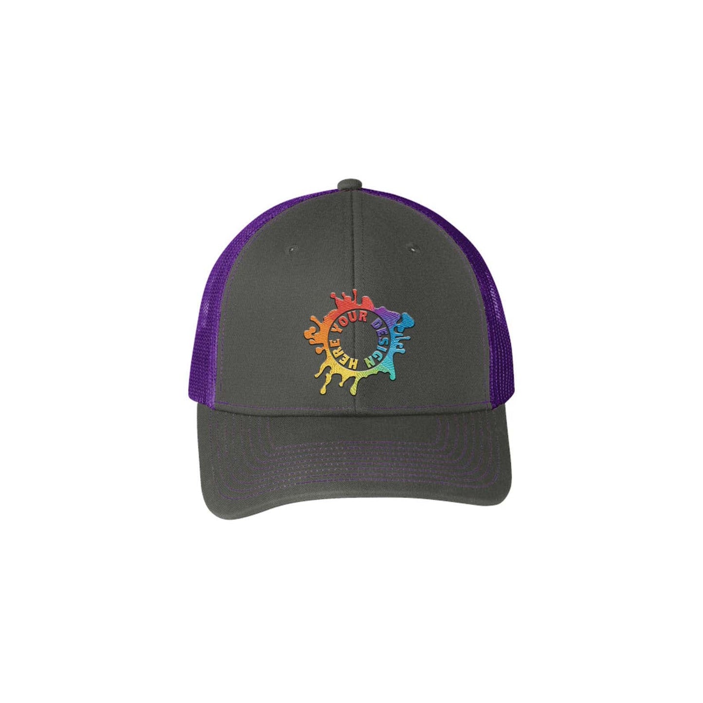 Port Authority® Snapback Trucker Cap Embroidery - Mato & Hash