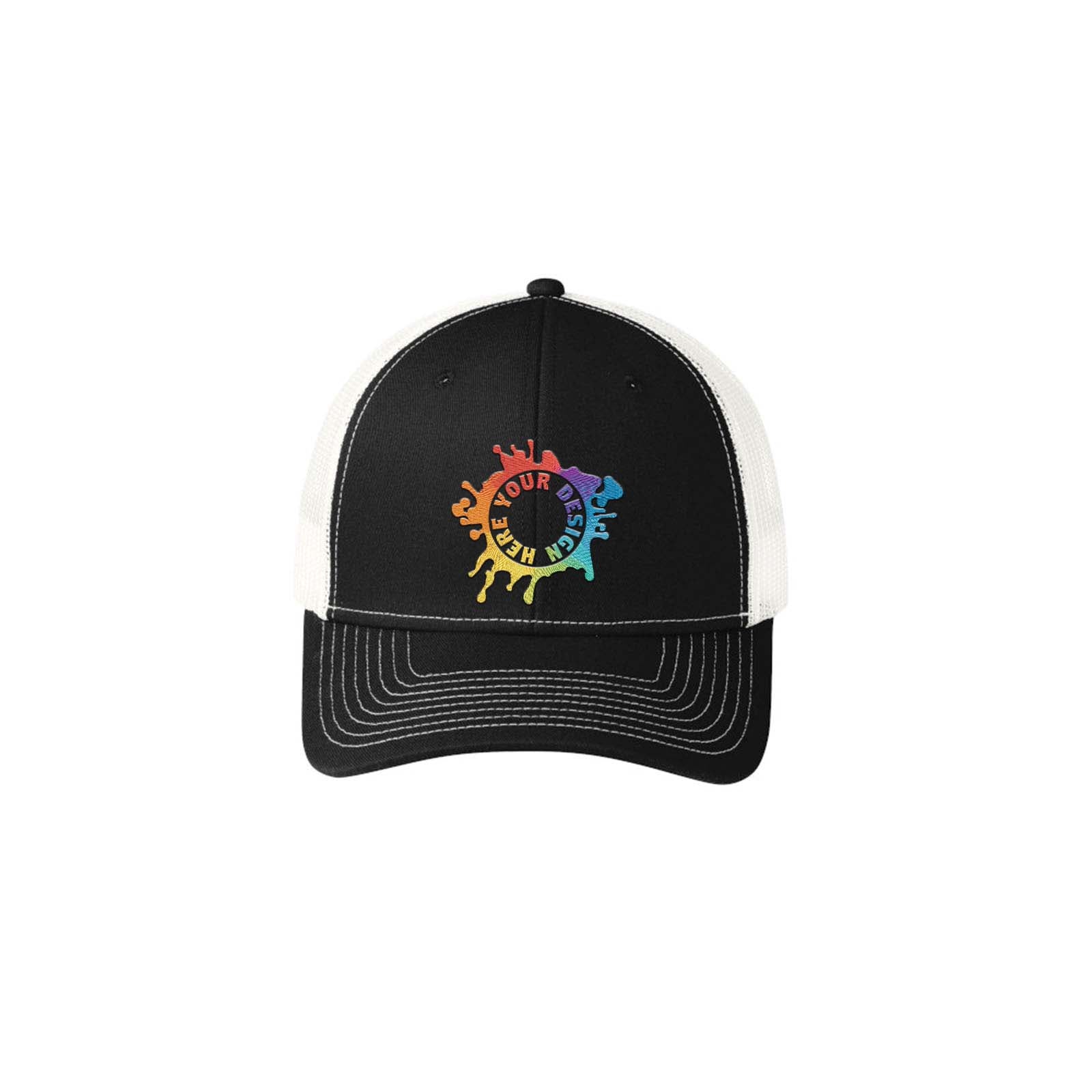 Port Authority® Snapback Trucker Cap Embroidery - Mato & Hash