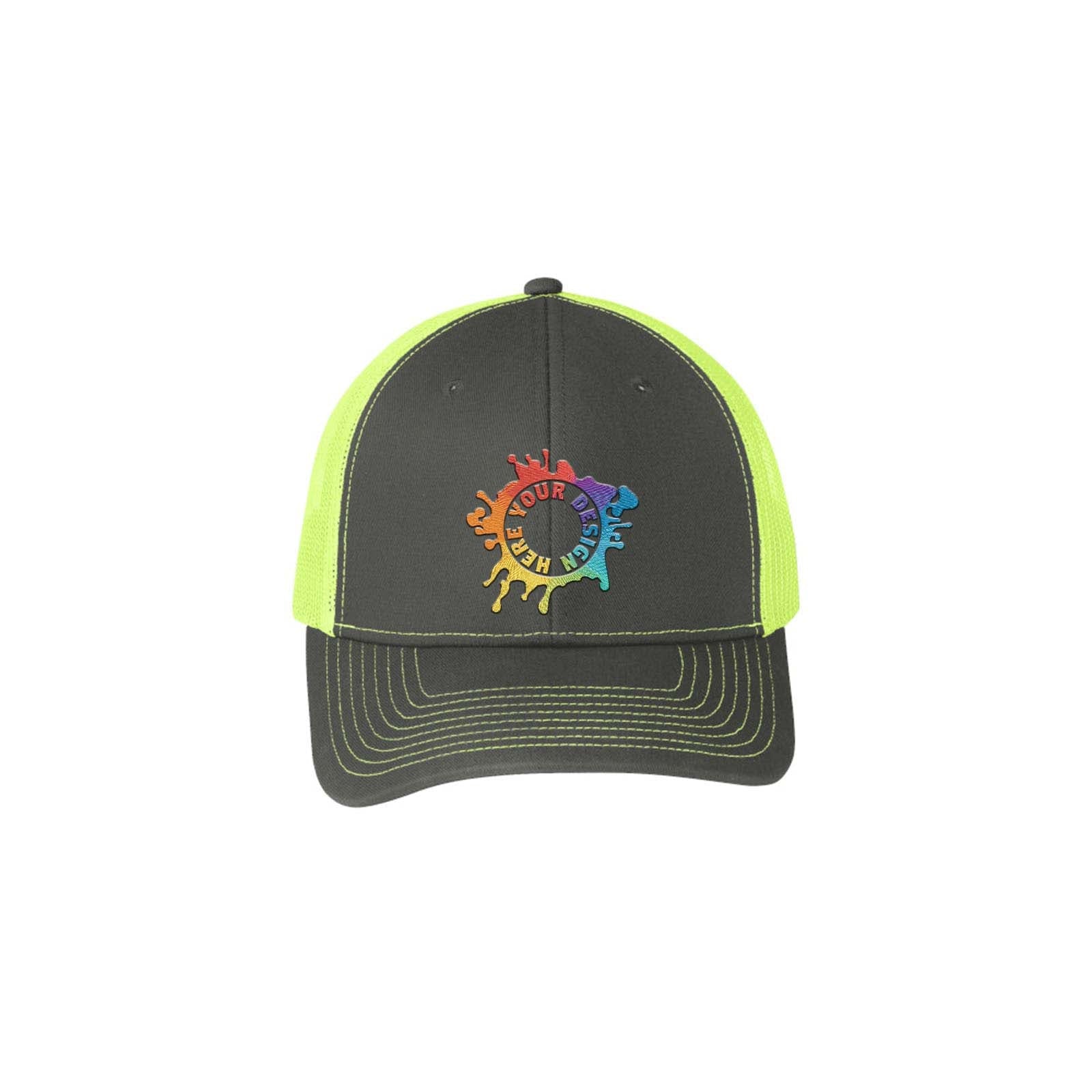 Port Authority® Snapback Trucker Cap Embroidery - Mato & Hash