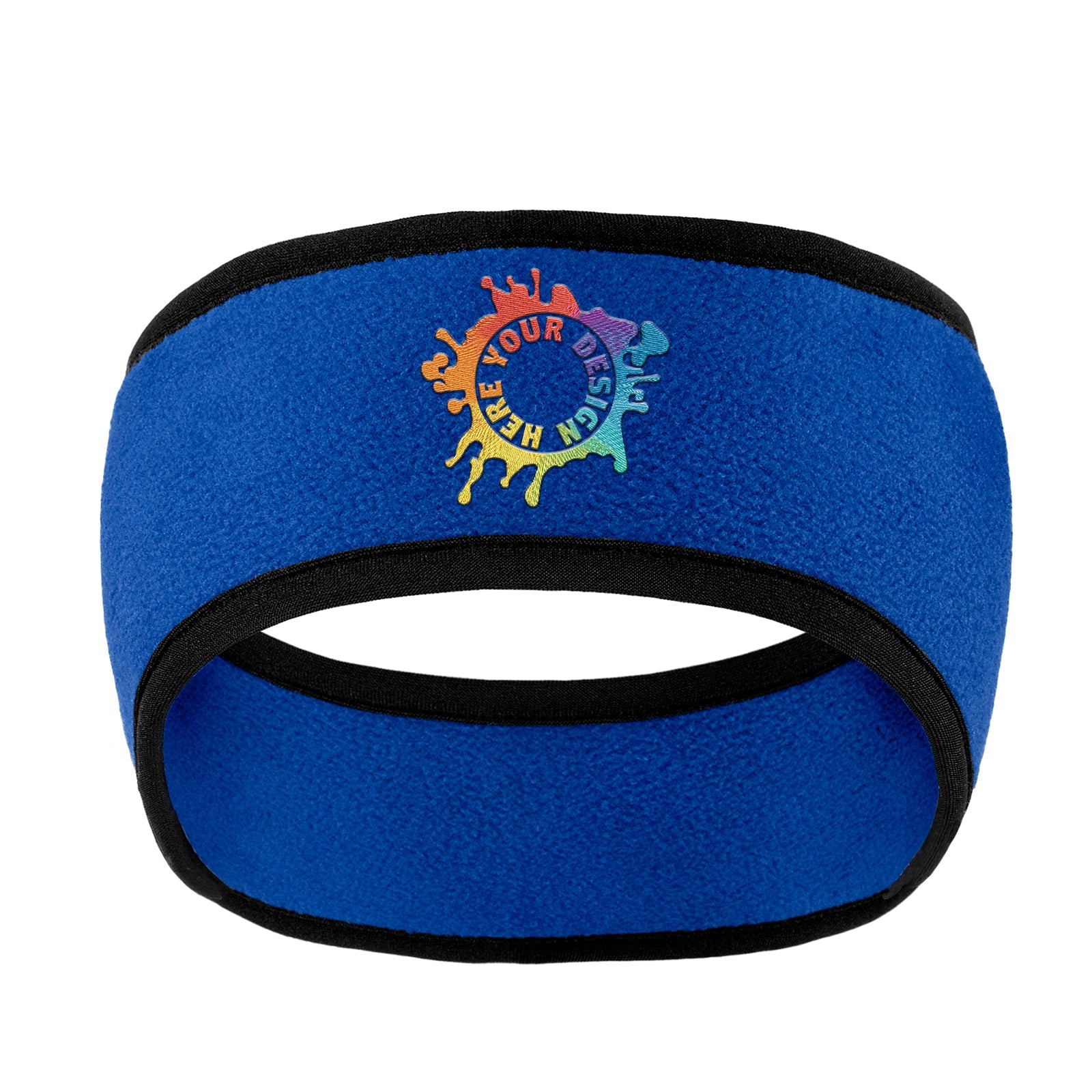 Port Authority® Two-Color Fleece Headband Embroidery - Mato & Hash