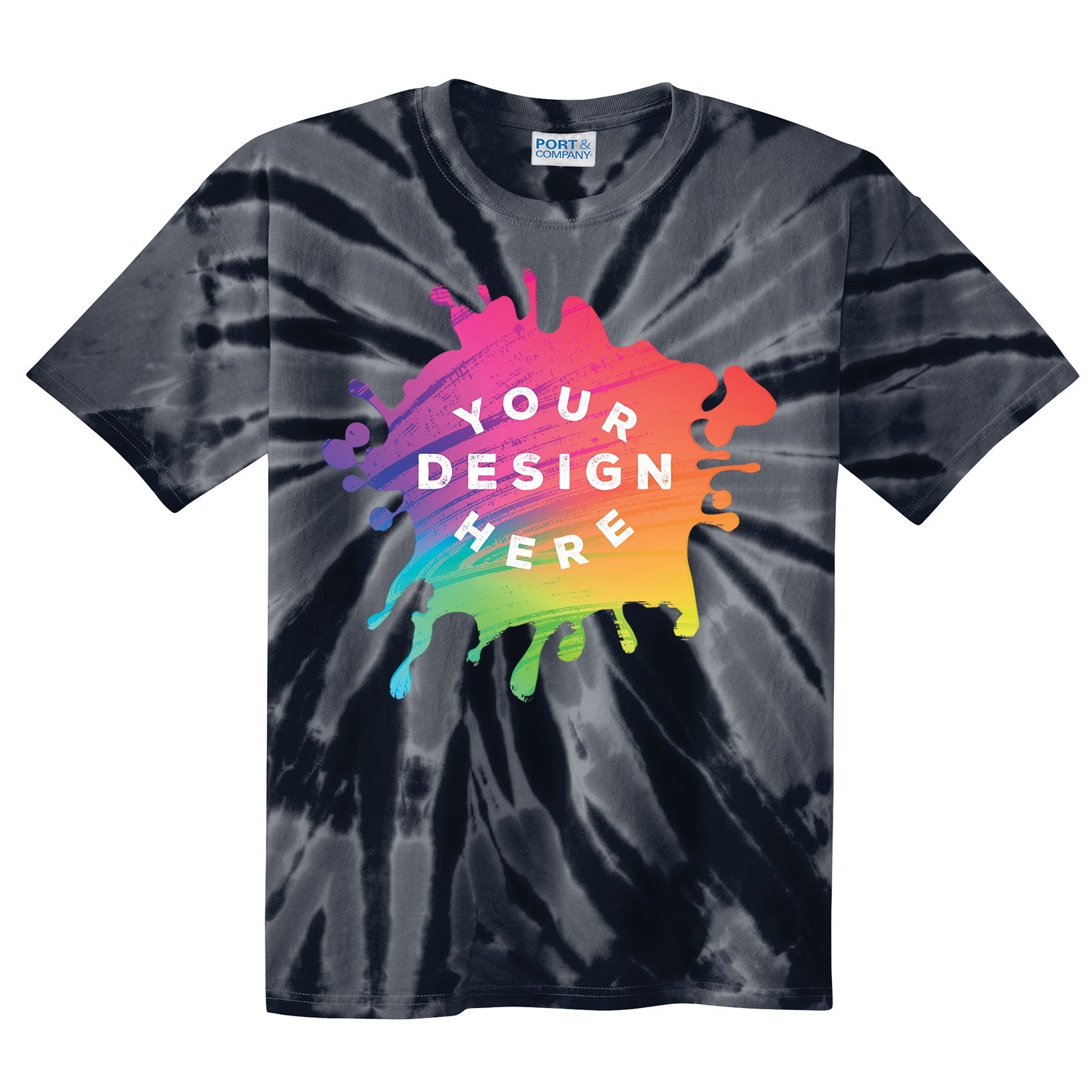 Port & Company 100% Cotton Unisex Tie-Dye T-Shirt - Mato & Hash