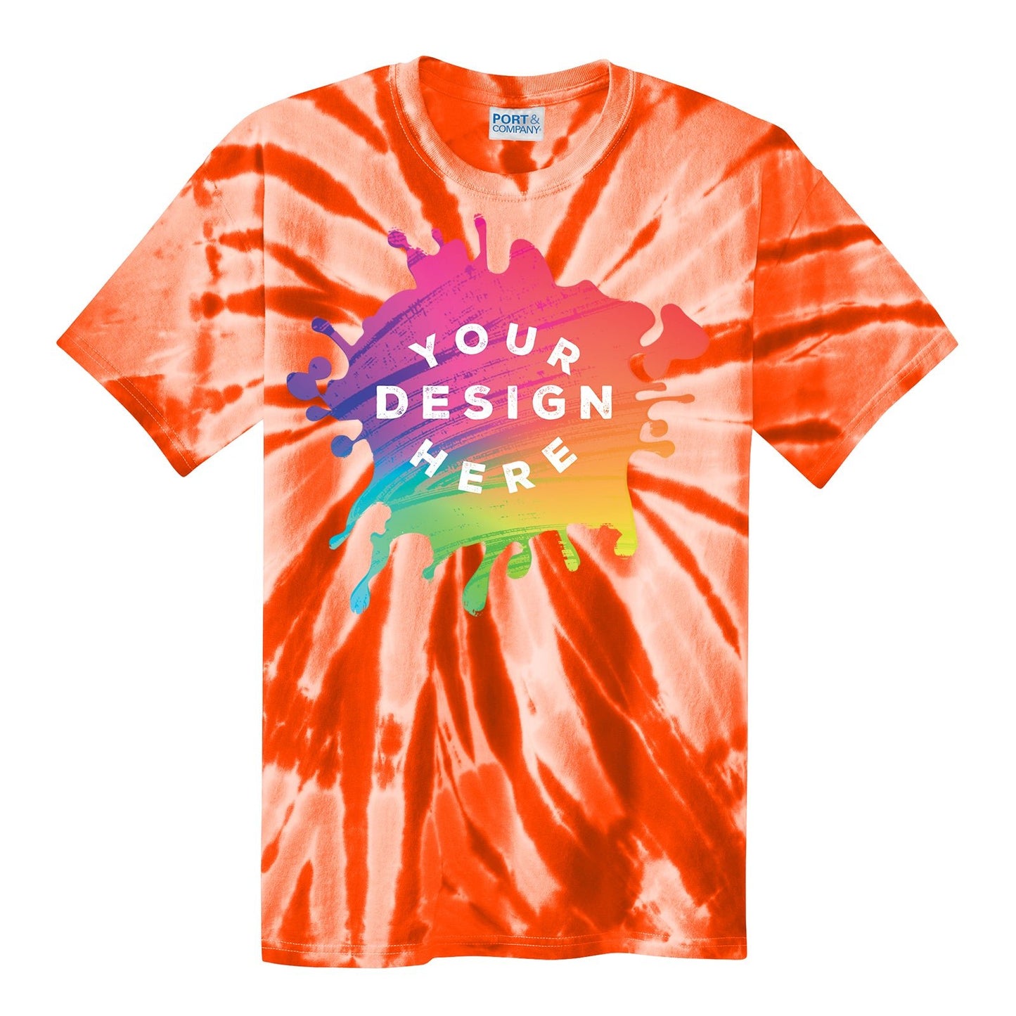 Port & Company 100% Cotton Unisex Tie-Dye T-Shirt - Mato & Hash