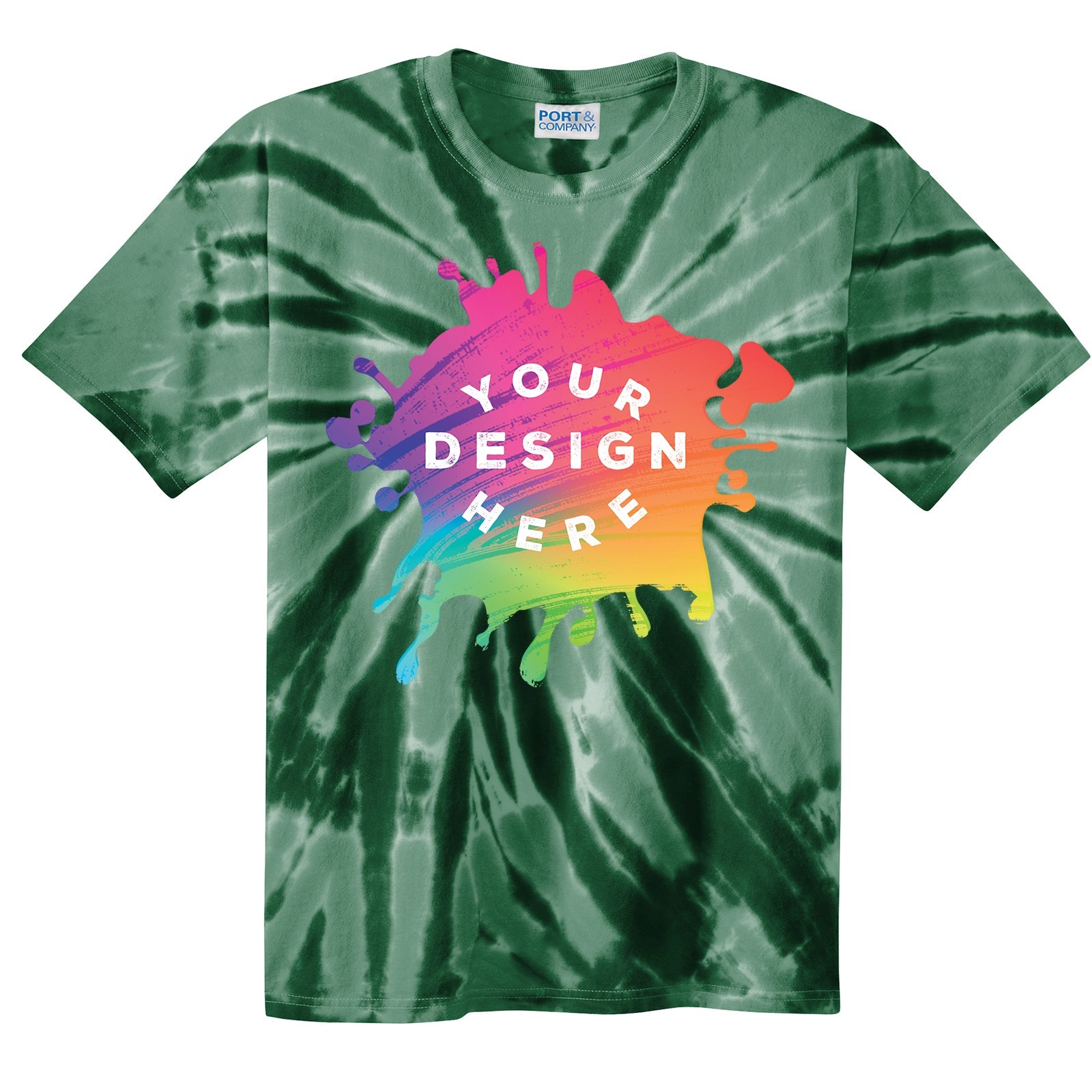 Port & Company 100% Cotton Unisex Tie-Dye T-Shirt - Mato & Hash