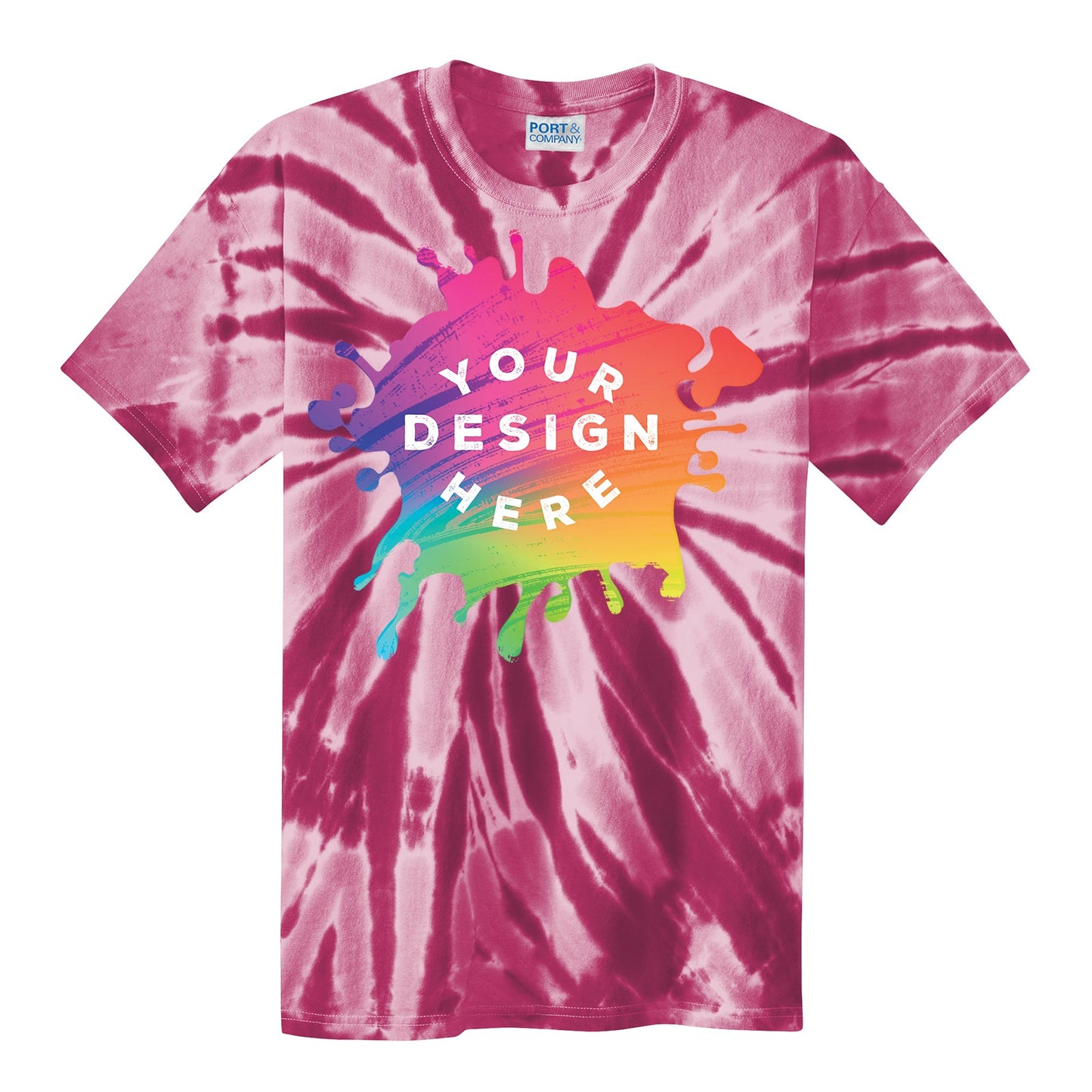 Port & Company 100% Cotton Unisex Tie-Dye T-Shirt - Mato & Hash