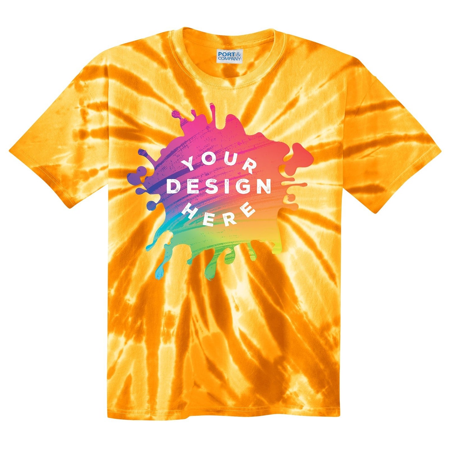 Port & Company 100% Cotton Unisex Tie-Dye T-Shirt - Mato & Hash