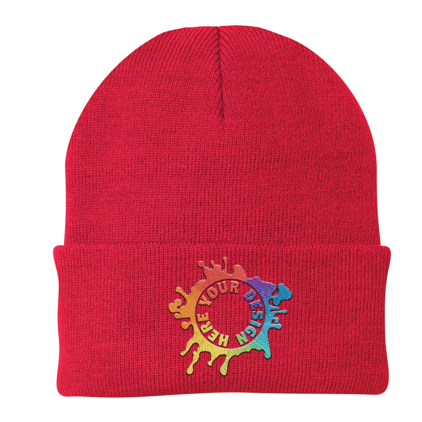 Port & Company® Knit Cap Embroidery - Mato & Hash