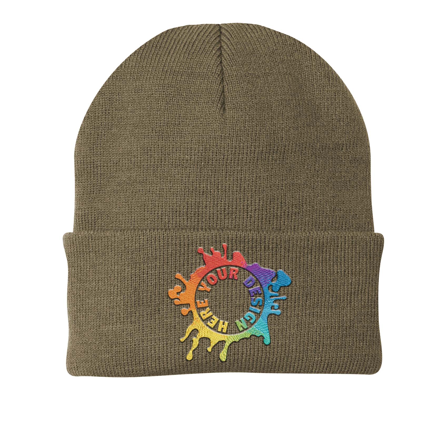 Port & Company® Knit Cap Embroidery - Mato & Hash
