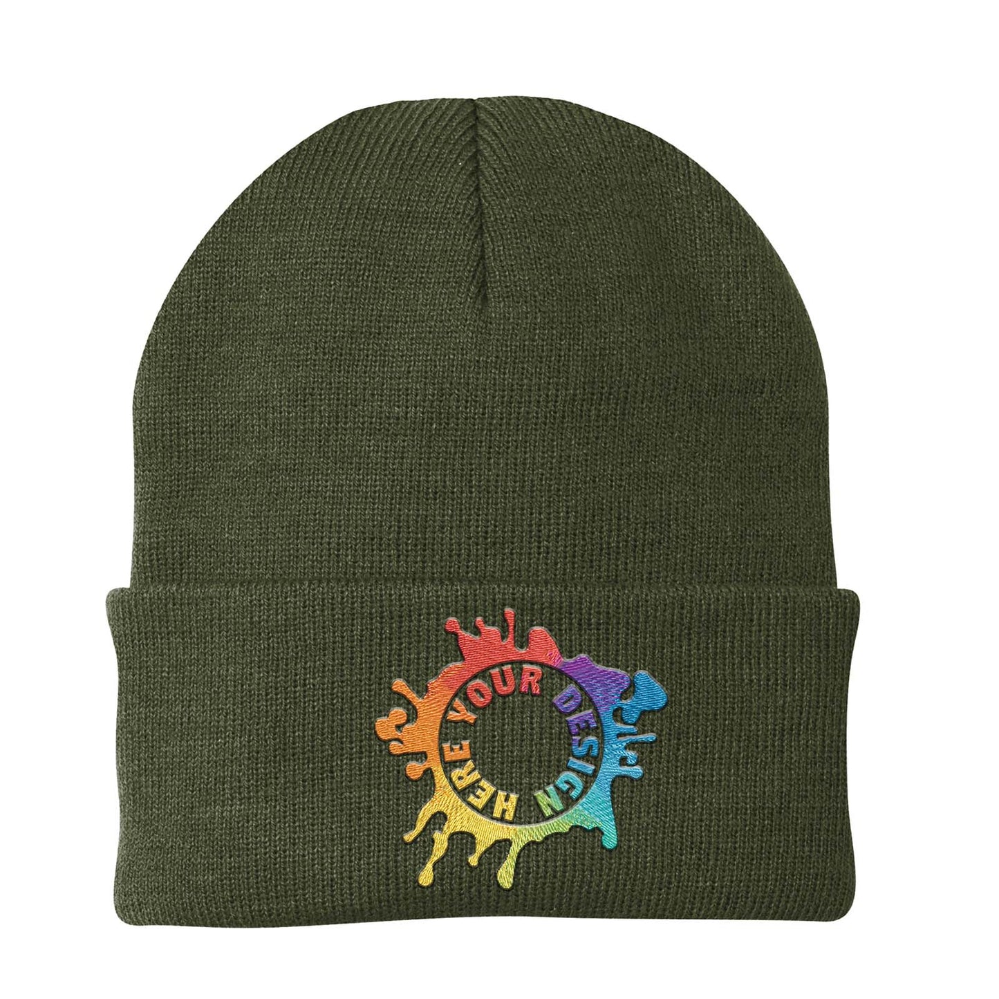 Port & Company® Knit Cap Embroidery - Mato & Hash