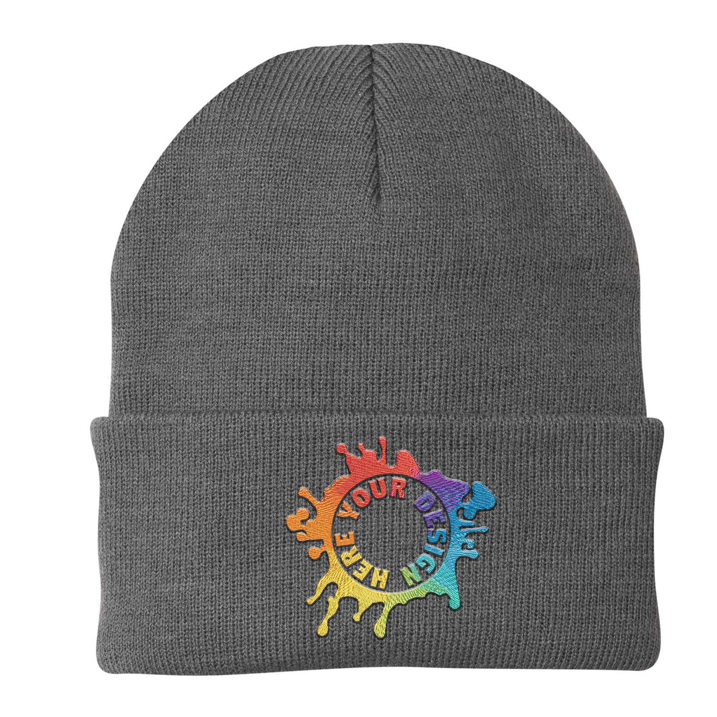 Port & Company® Knit Cap Embroidery - Mato & Hash