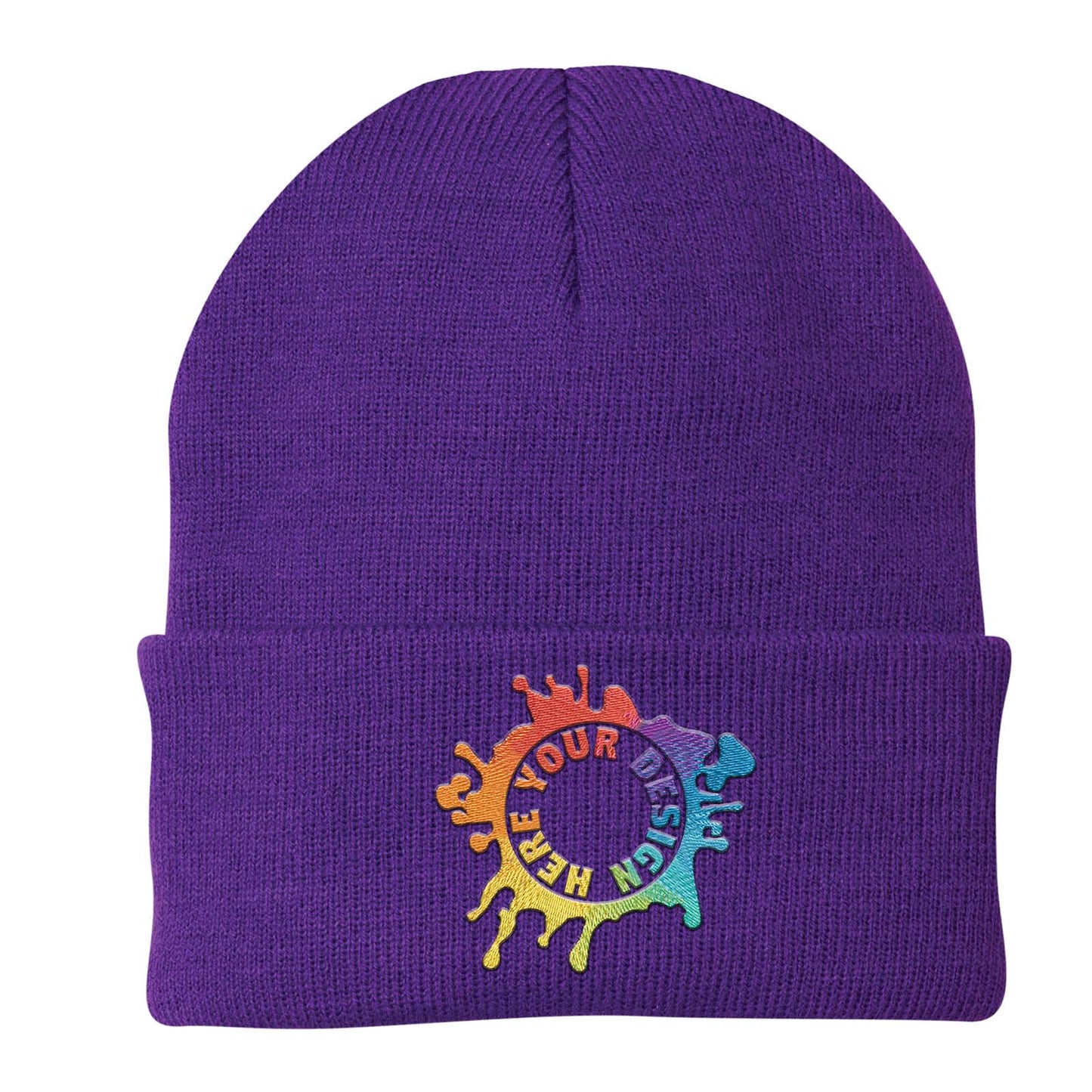 Port & Company® Knit Cap Embroidery - Mato & Hash