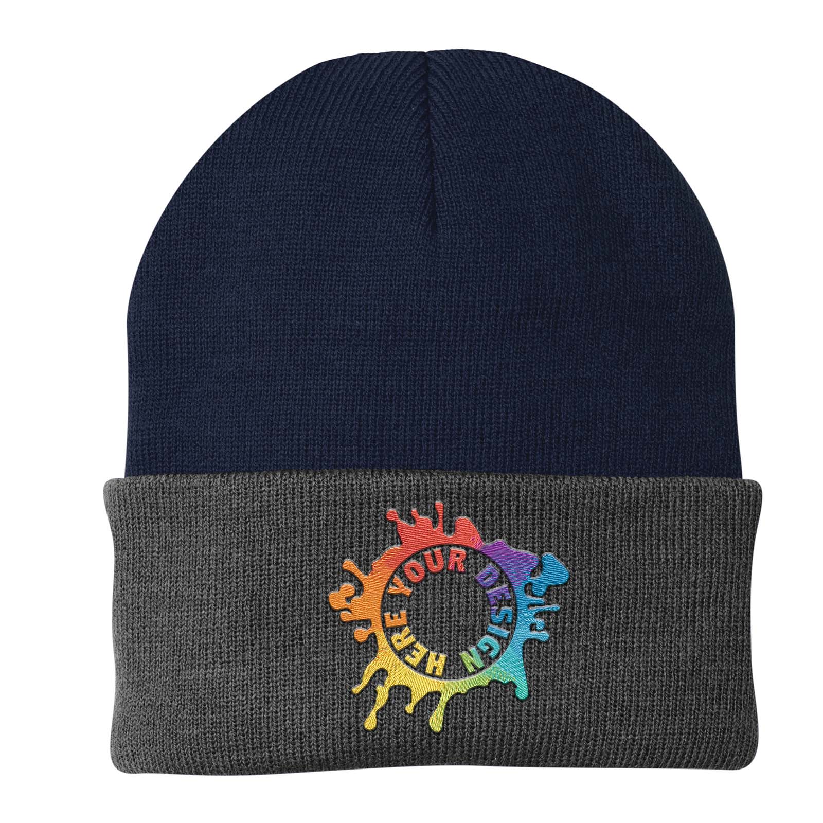 Port & Company® Knit Cap Embroidery - Mato & Hash