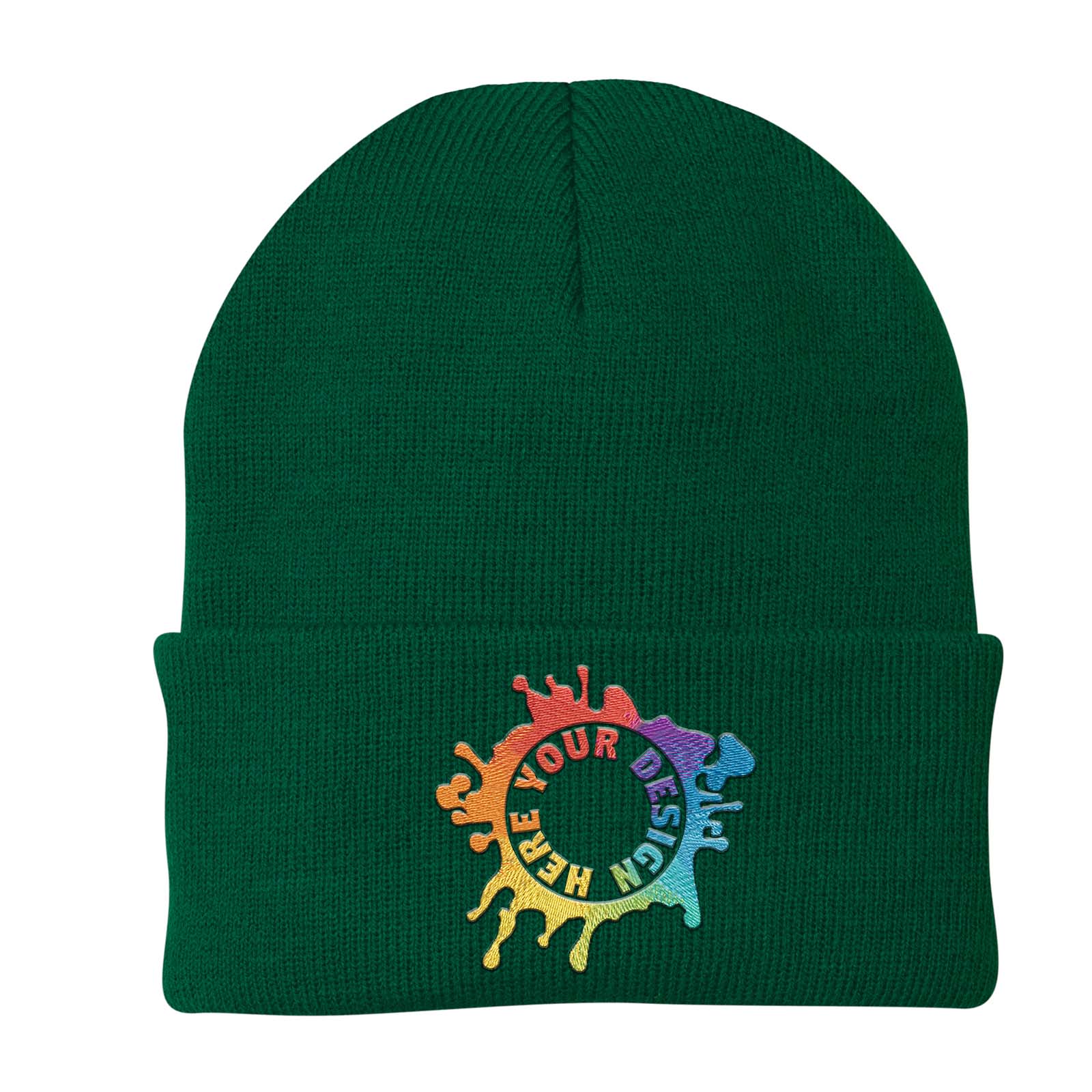 Port & Company® Knit Cap Embroidery - Mato & Hash