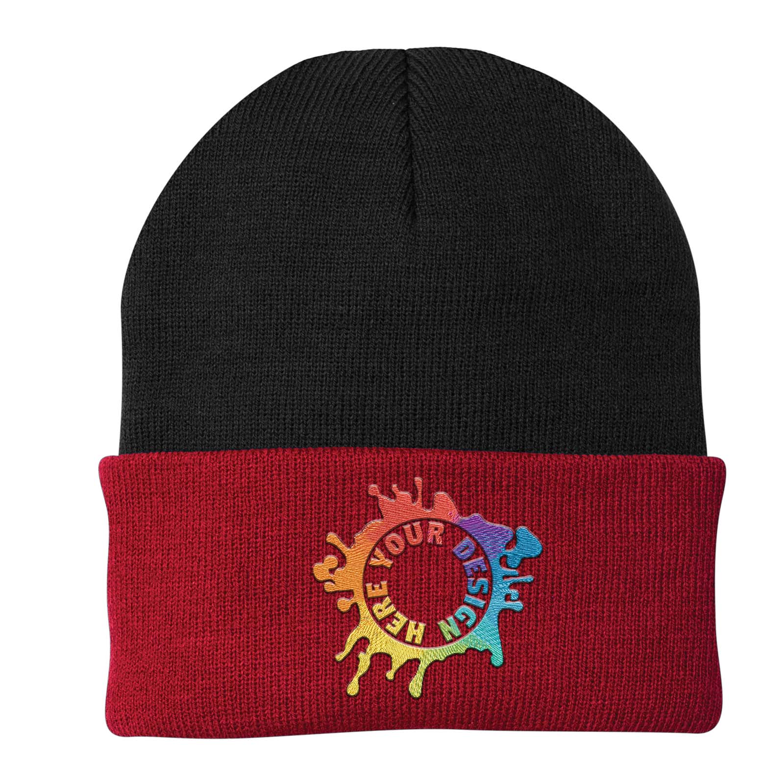 Port & Company® Knit Cap Embroidery - Mato & Hash
