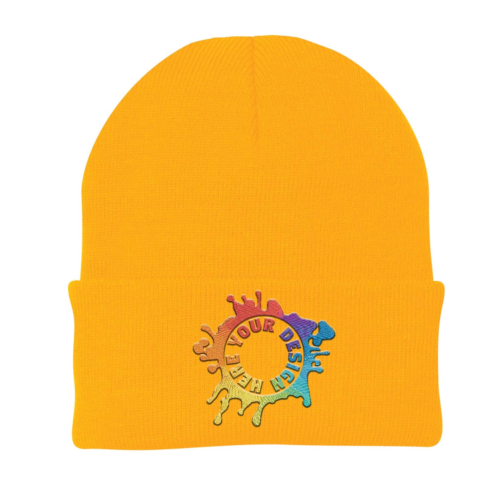Port & Company® Knit Cap Embroidery - Mato & Hash