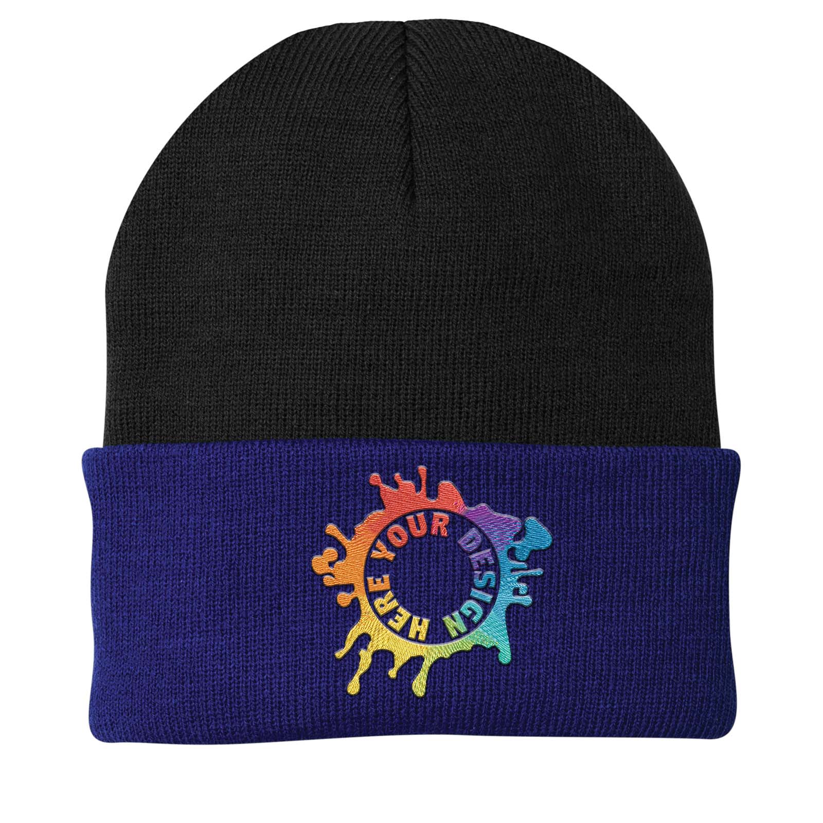 Port & Company® Knit Cap Embroidery - Mato & Hash