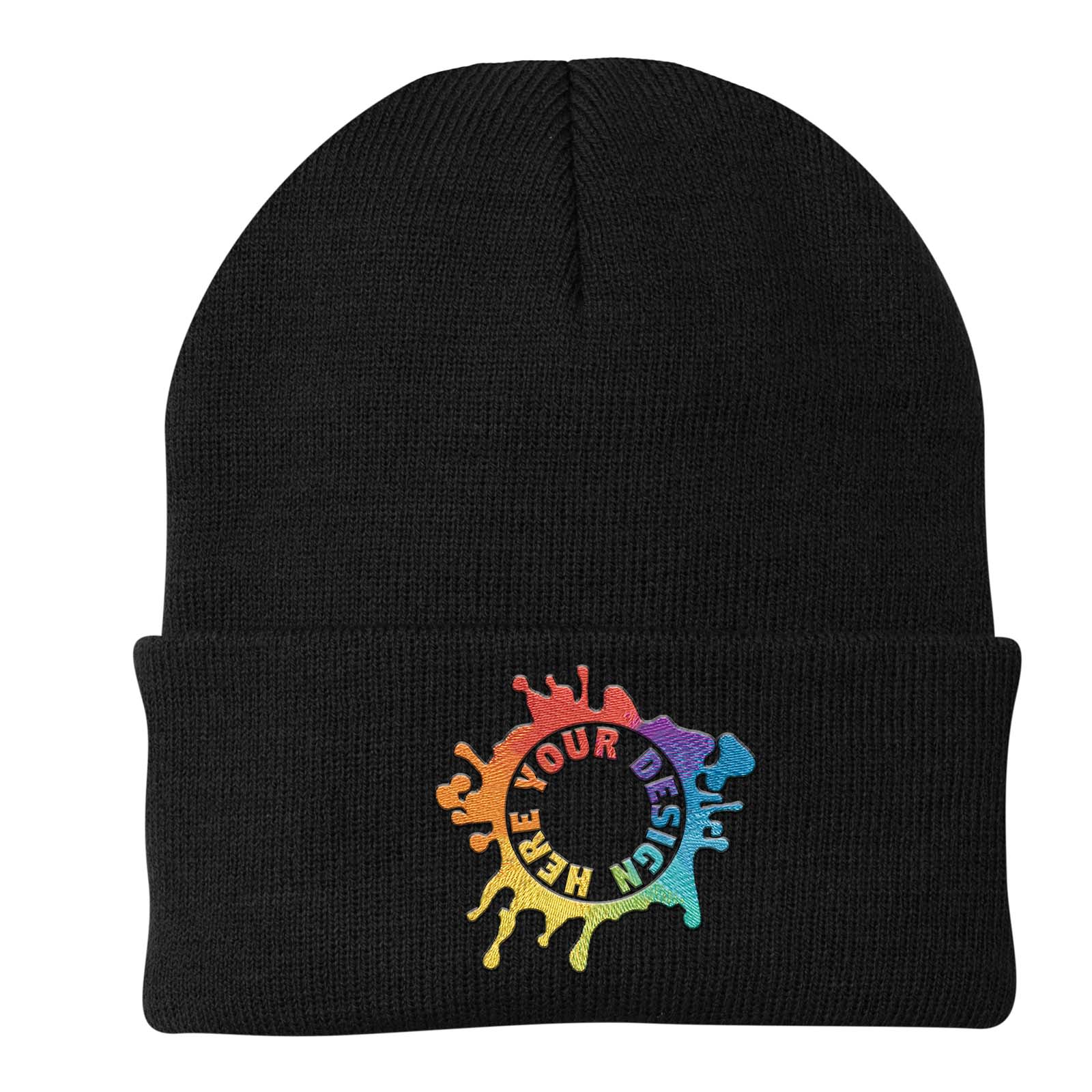 Port & Company® Knit Cap Embroidery - Mato & Hash