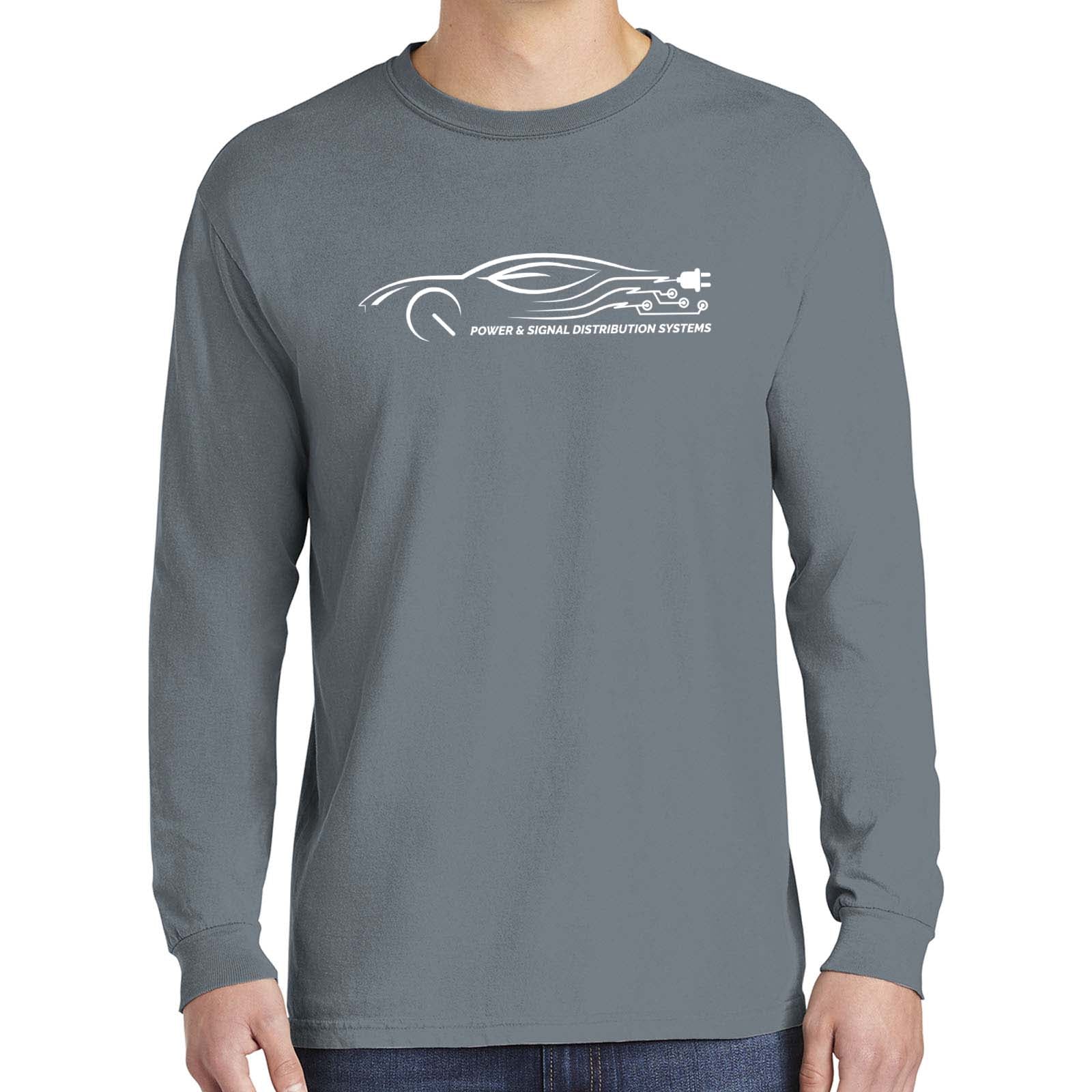 Power & Signal Comfort Colors ® Heavyweight Ring Spun Long Sleeve Tee - Mato & Hash