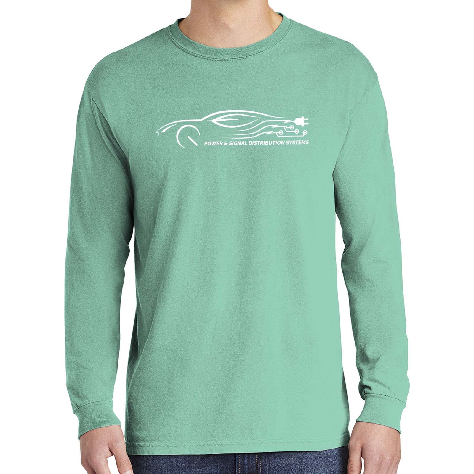 Power & Signal Comfort Colors ® Heavyweight Ring Spun Long Sleeve Tee - Mato & Hash