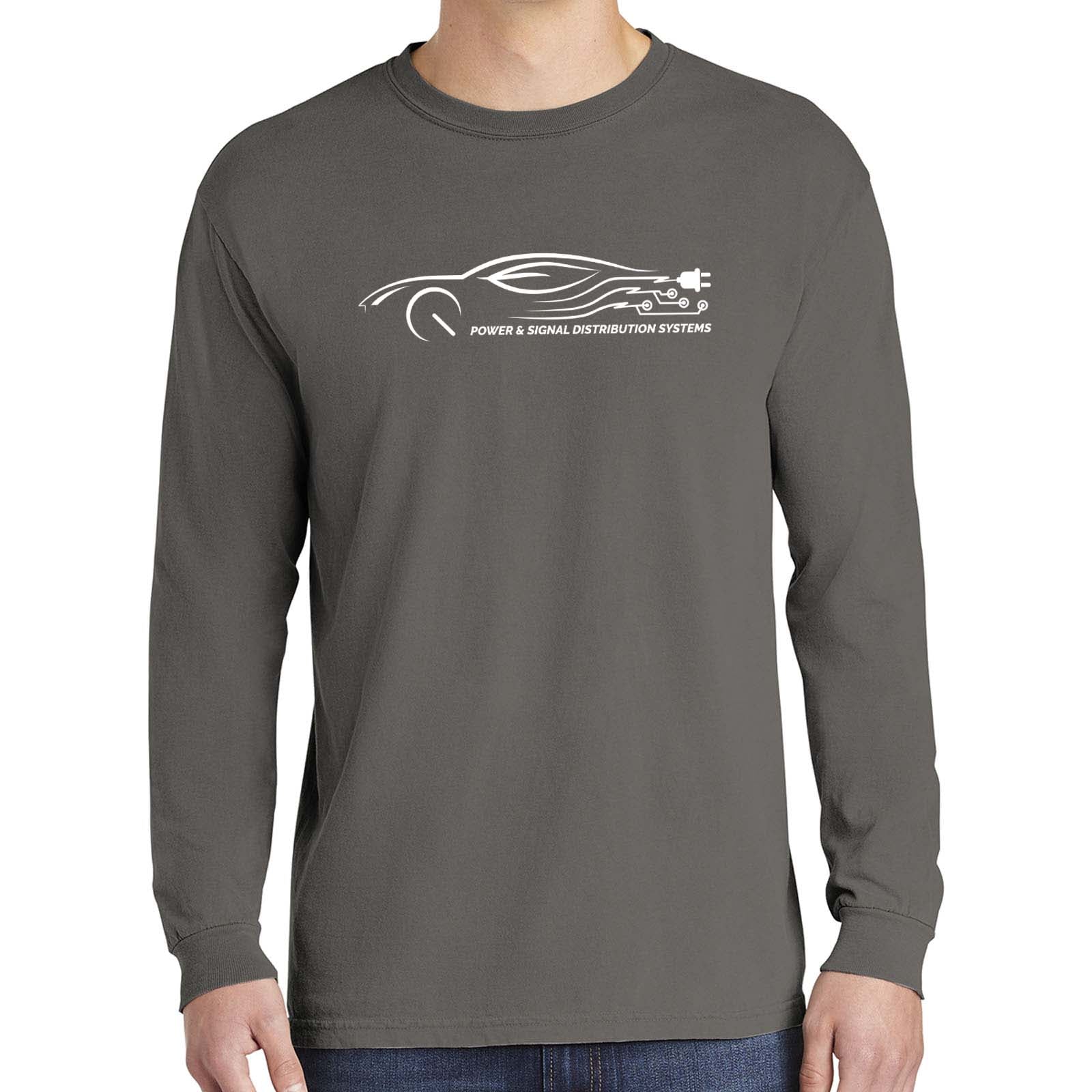 Power & Signal Comfort Colors ® Heavyweight Ring Spun Long Sleeve Tee - Mato & Hash