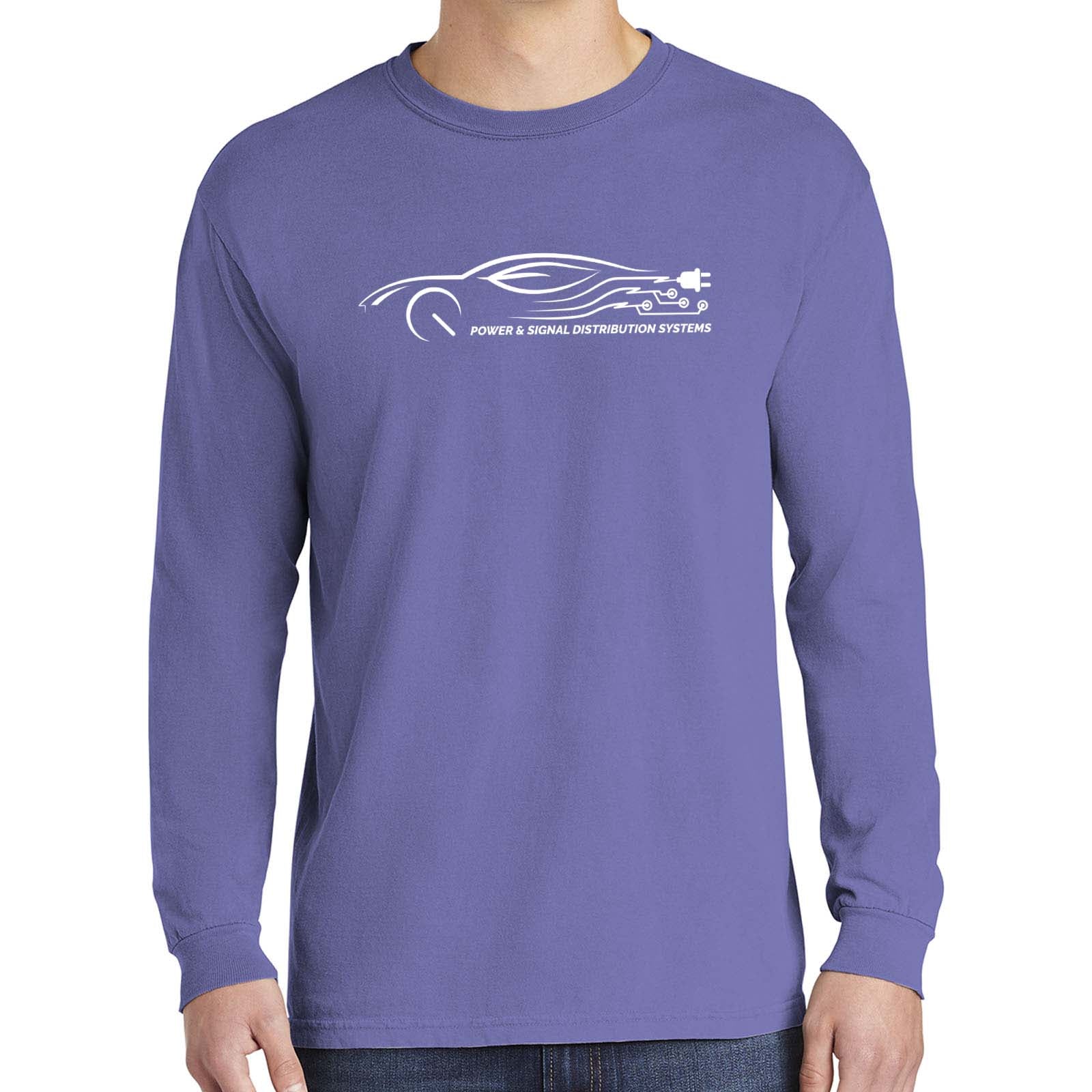 Power & Signal Comfort Colors ® Heavyweight Ring Spun Long Sleeve Tee - Mato & Hash