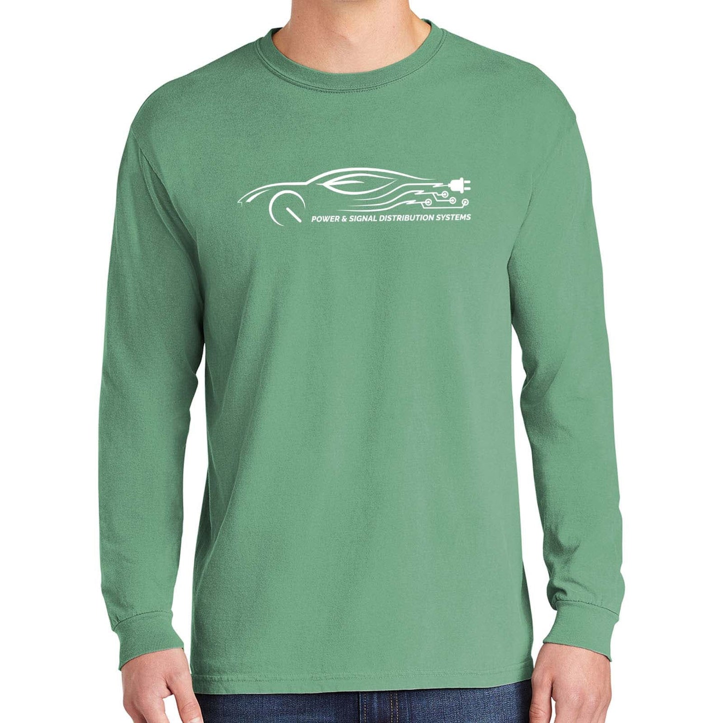 Power & Signal Comfort Colors ® Heavyweight Ring Spun Long Sleeve Tee - Mato & Hash
