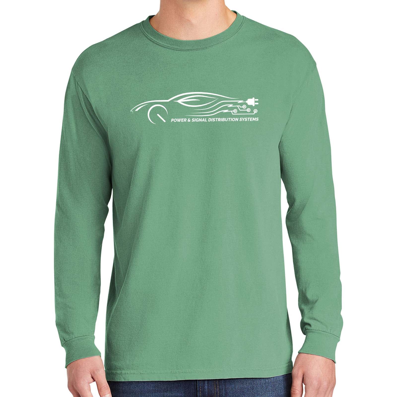 Power & Signal Comfort Colors ® Heavyweight Ring Spun Long Sleeve Tee - Mato & Hash