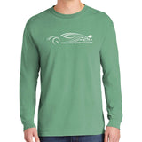 Power & Signal Comfort Colors ® Heavyweight Ring Spun Long Sleeve Tee - Mato & Hash