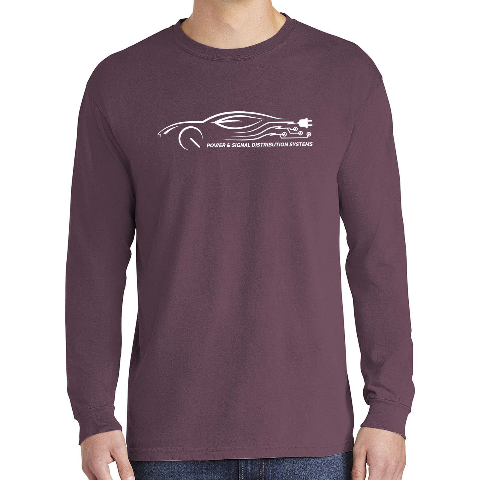 Power & Signal Comfort Colors ® Heavyweight Ring Spun Long Sleeve Tee - Mato & Hash