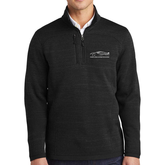 Power & Signal Eddie Bauer ® Sweater Fleece 1/4-Zip Embroidered - Mato & Hash