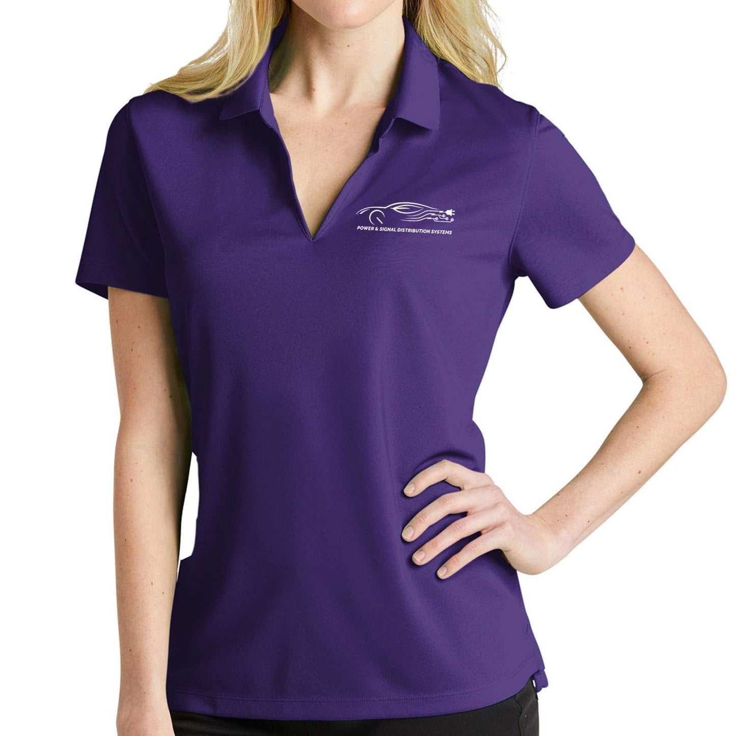 Power & Signal Nike Ladies Dri-FIT Micro Pique 2.0 Polo - Mato & Hash