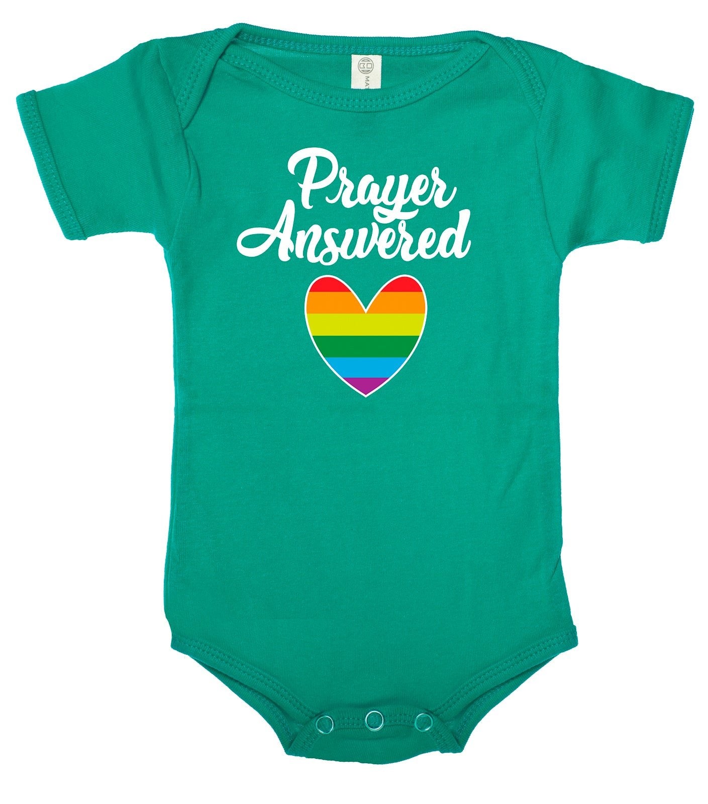 Prayer Answered + Rainbow Heart Baby Romper - Mato & Hash