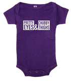 Pretty Eyes & Chubby Thighs Baby Romper - Mato & Hash