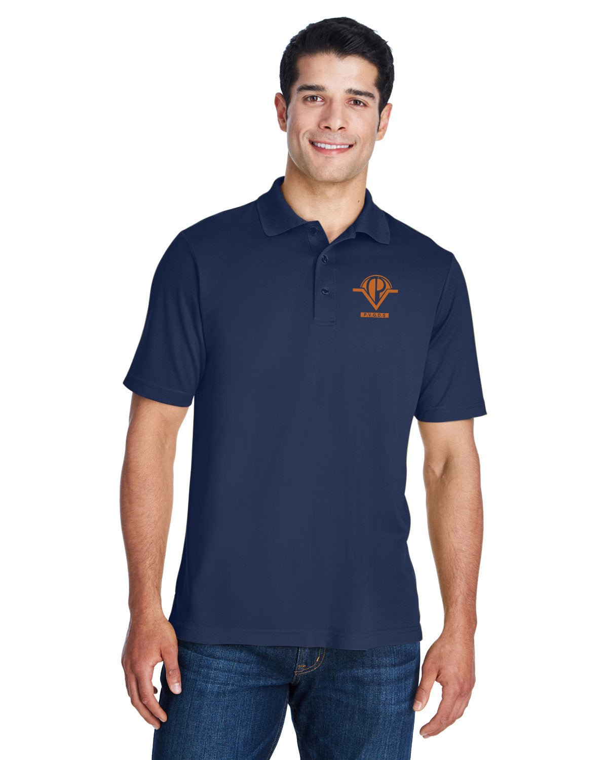 P.V.G.D.S. - CORE365 Men's Origin Performance 100% Polyester Piqué Polo Embroidery - Mato & Hash