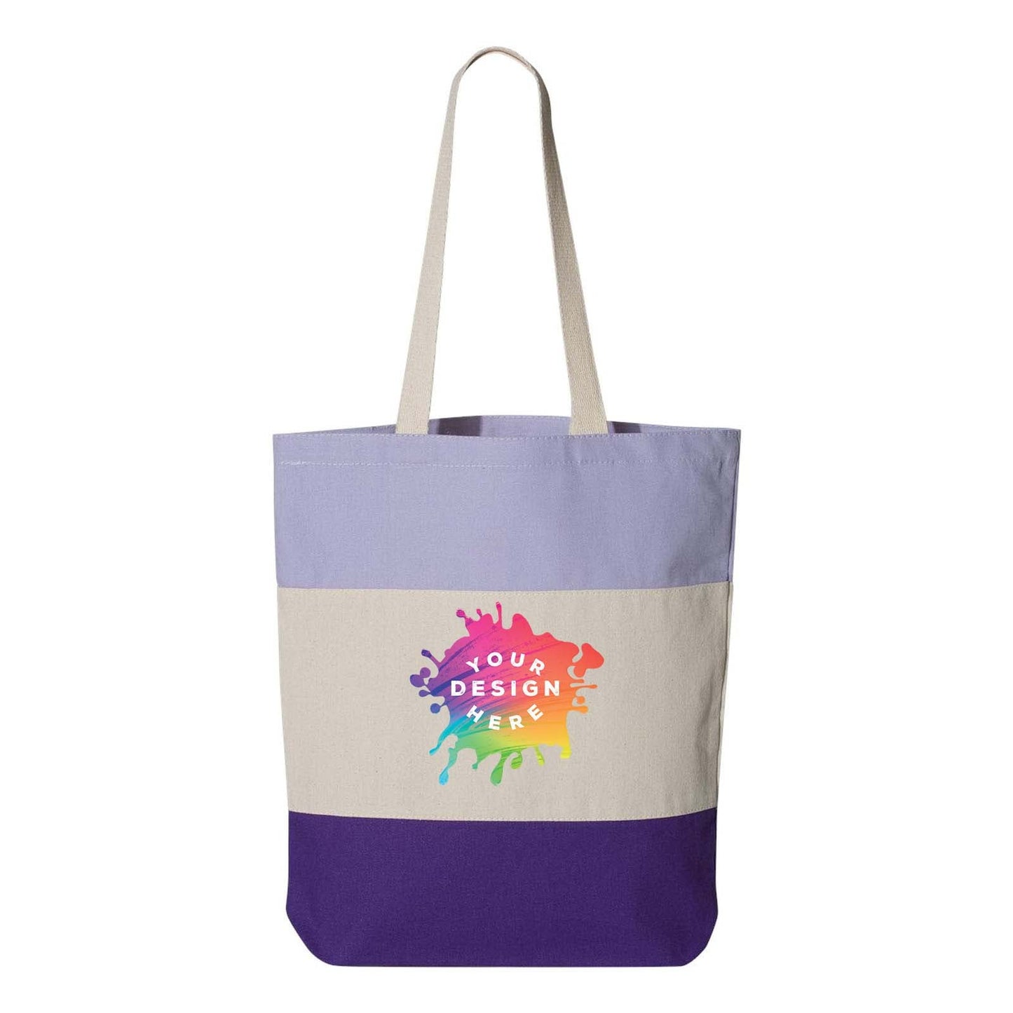 Q-Tees 11L Tri-Color Tote - Mato & Hash