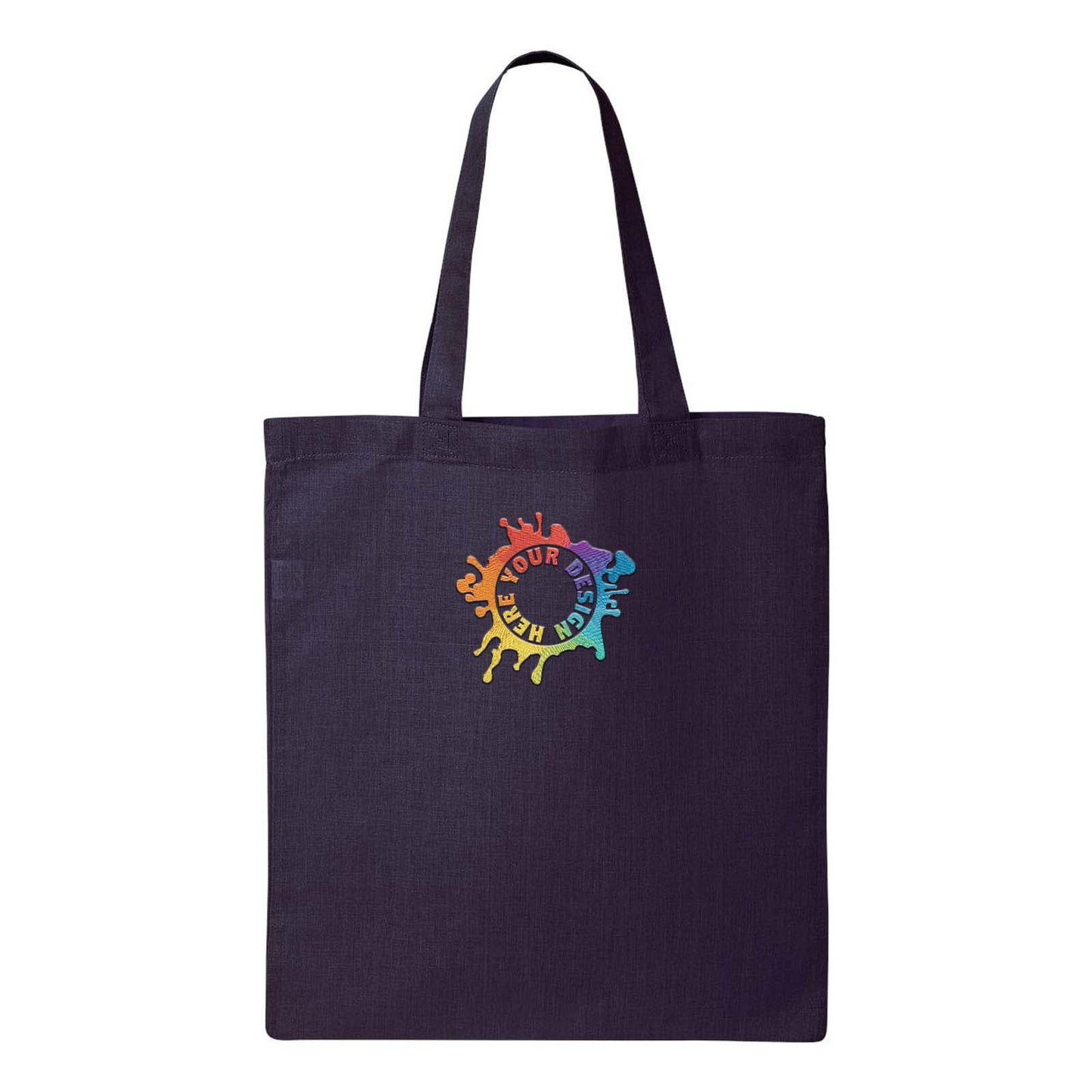 Q-Tees Economical Tote Embroidery - Mato & Hash