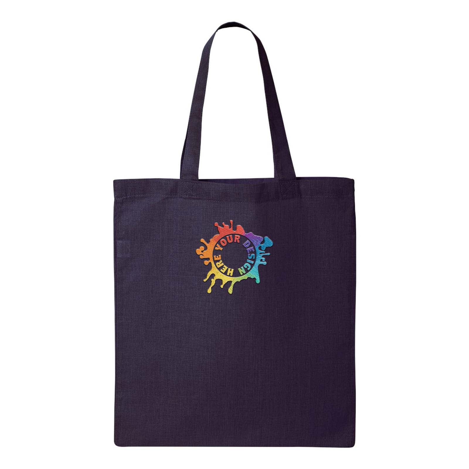 Q-Tees Economical Tote Embroidery - Mato & Hash