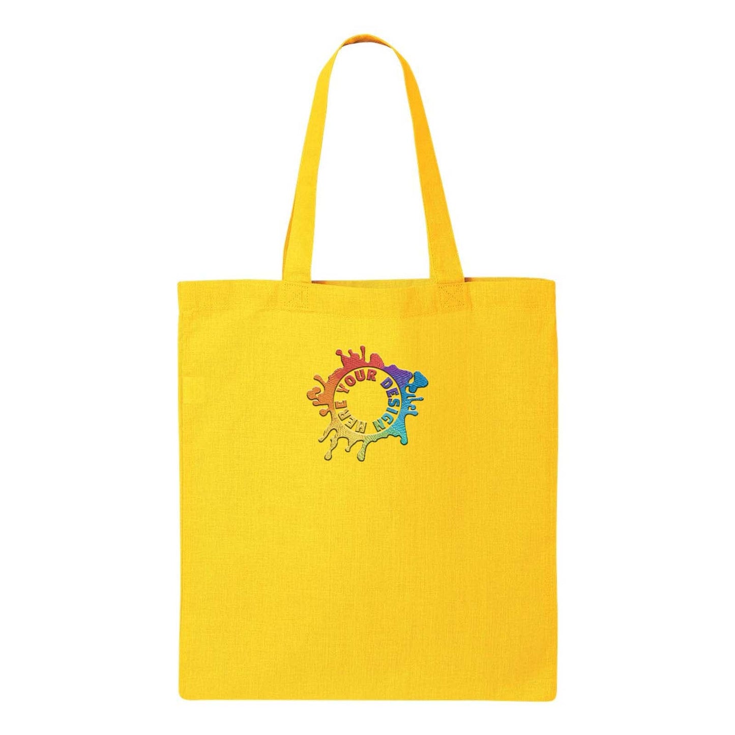 Q-Tees Economical Tote Embroidery - Mato & Hash