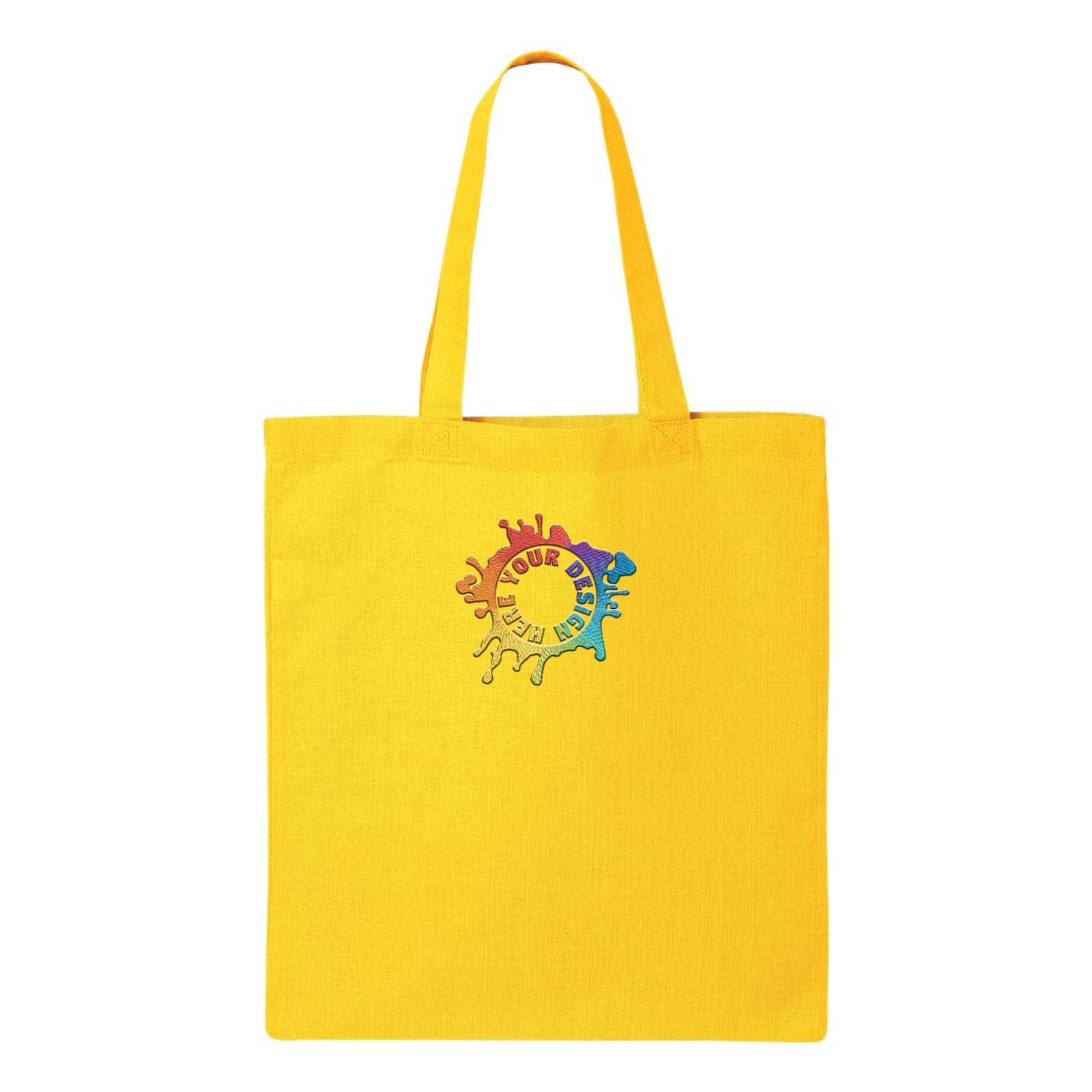 Q-Tees Economical Tote Embroidery - Mato & Hash