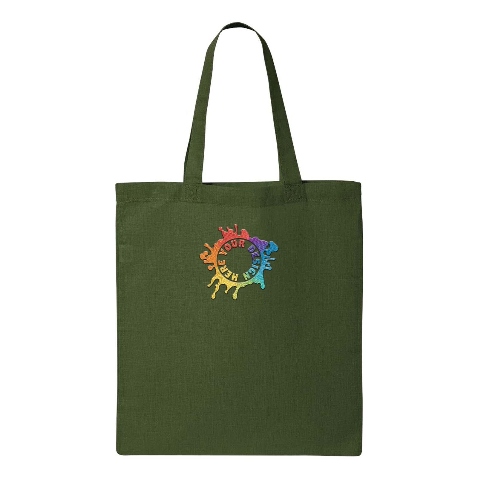 Q-Tees Economical Tote Embroidery - Mato & Hash