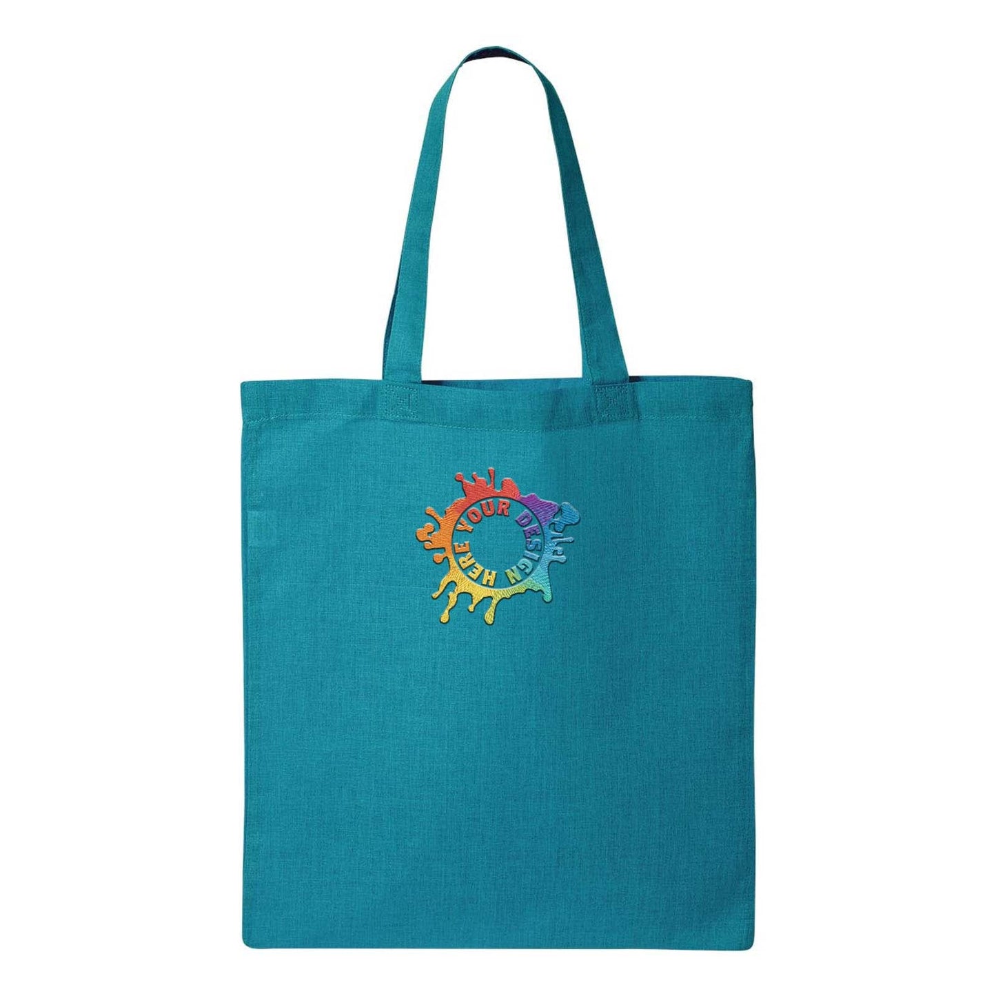 Q-Tees Economical Tote Embroidery - Mato & Hash