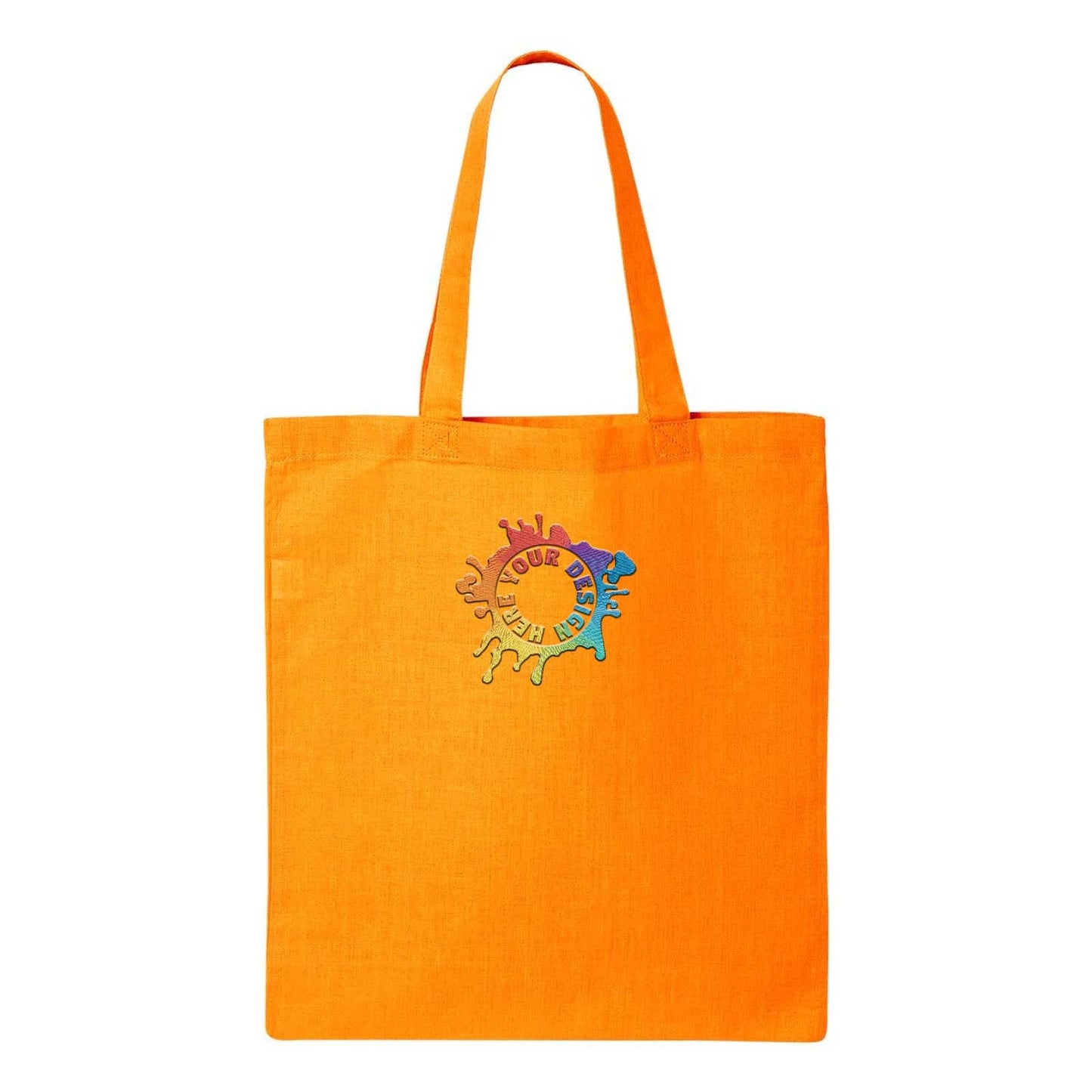 Q-Tees Economical Tote Embroidery - Mato & Hash