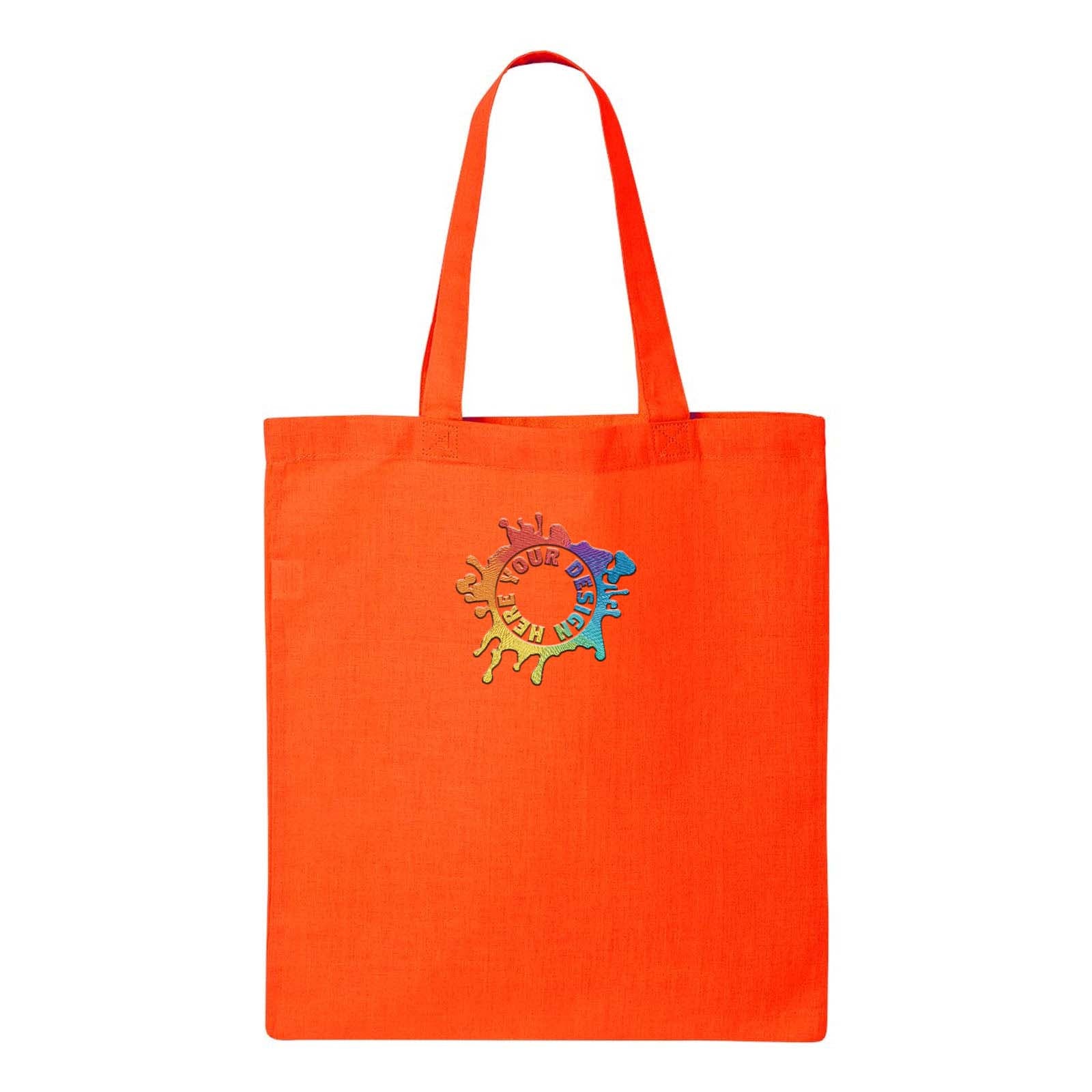 Q-Tees Economical Tote Embroidery - Mato & Hash